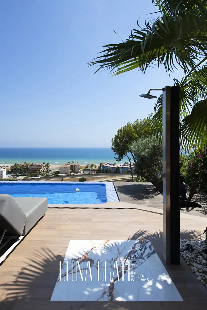 Schwimmbecken von Haus oder Chalet zur Miete in Sitges mit Klimaanlage, Terrasse und Möbliert
