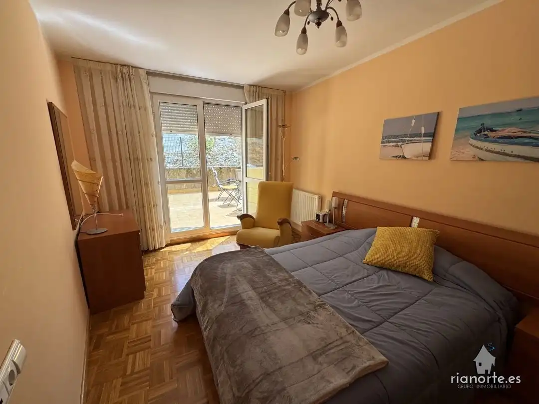 Bedroom of Flat for sale in Ribadesella  with Heating, Terrace and Furnished