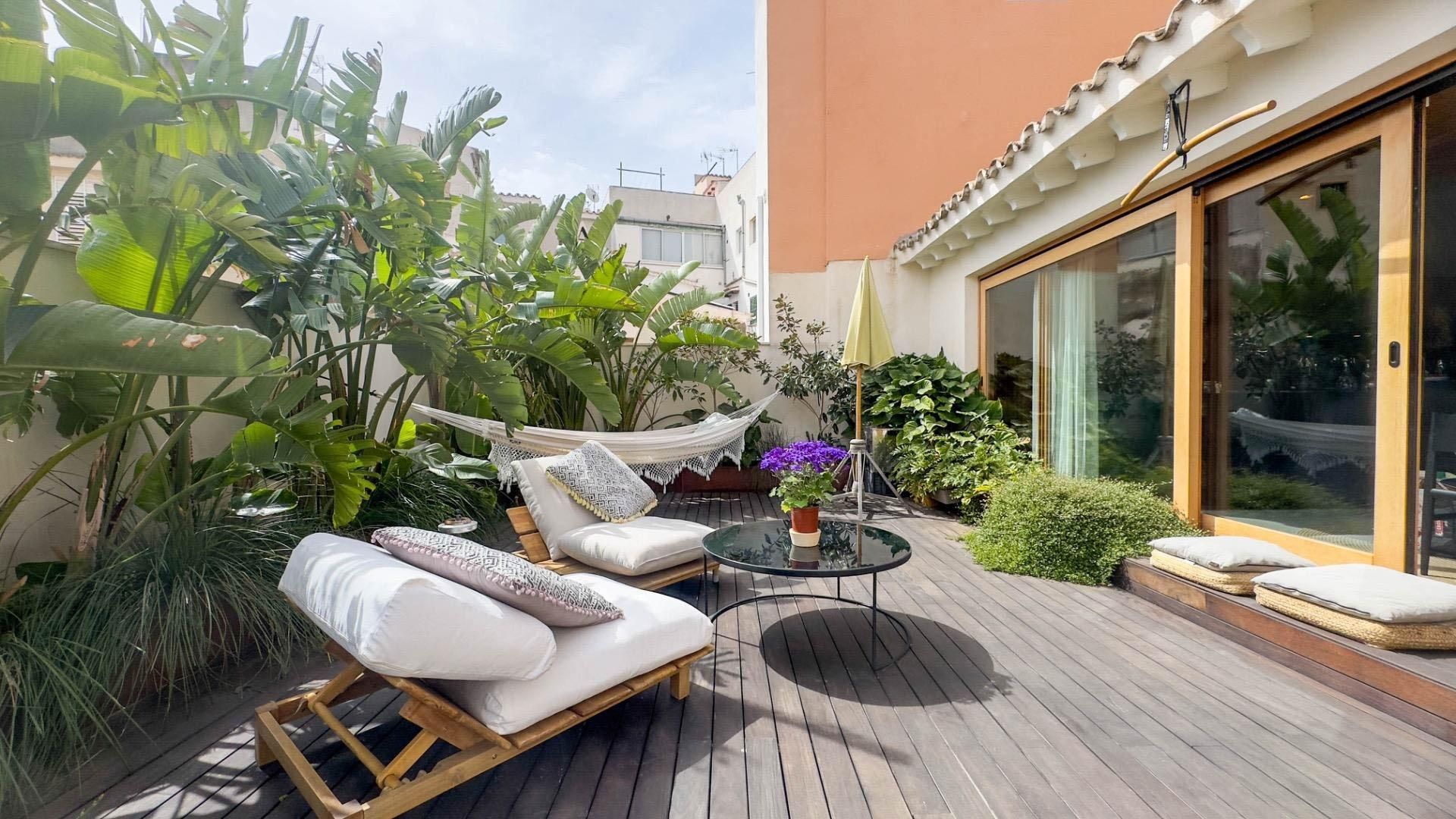 Terrace of Duplex for sale in  Palma de Mallorca  with Air Conditioner, Heating and Private garden