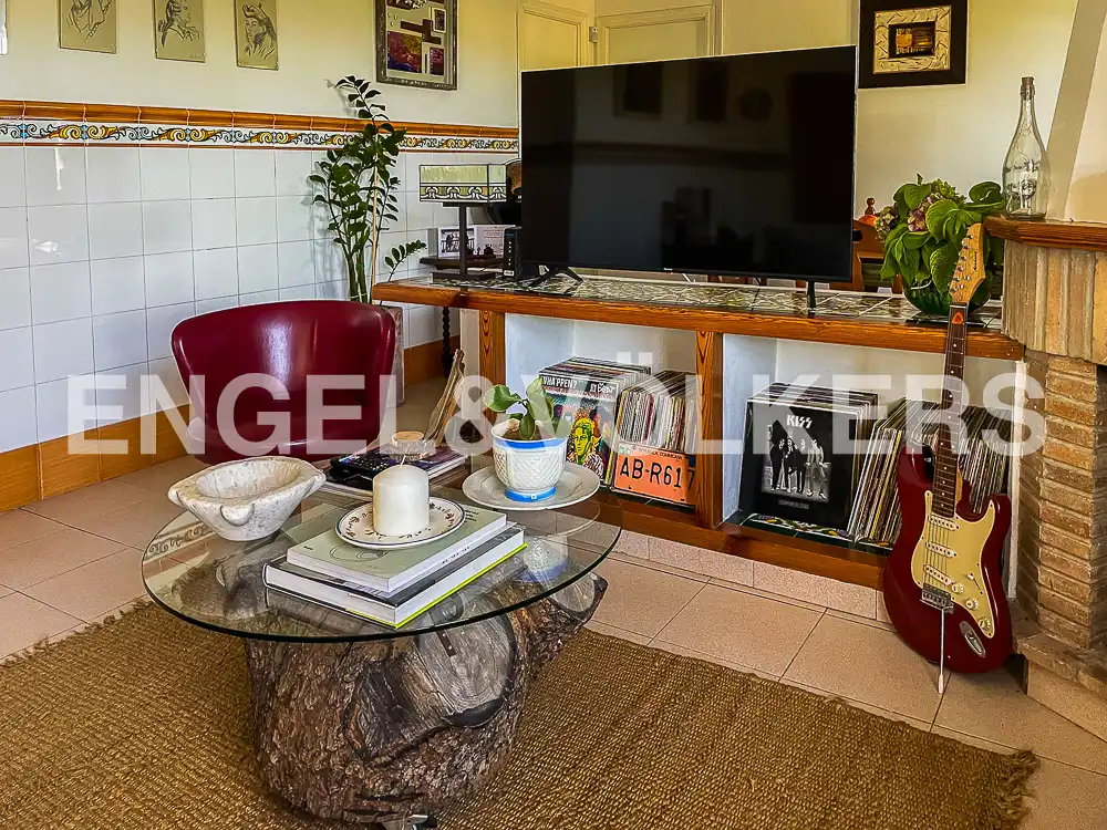 Sala de estar de Casa o chalet en venta en Almazora / Almassora con Calefacción, Jardín privado y Terraza
