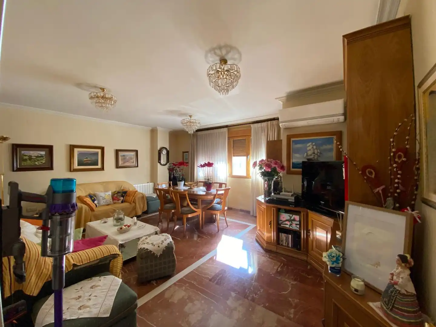 Sala de estar de Piso en venta en Agost con Terraza, Amueblado y Balcón