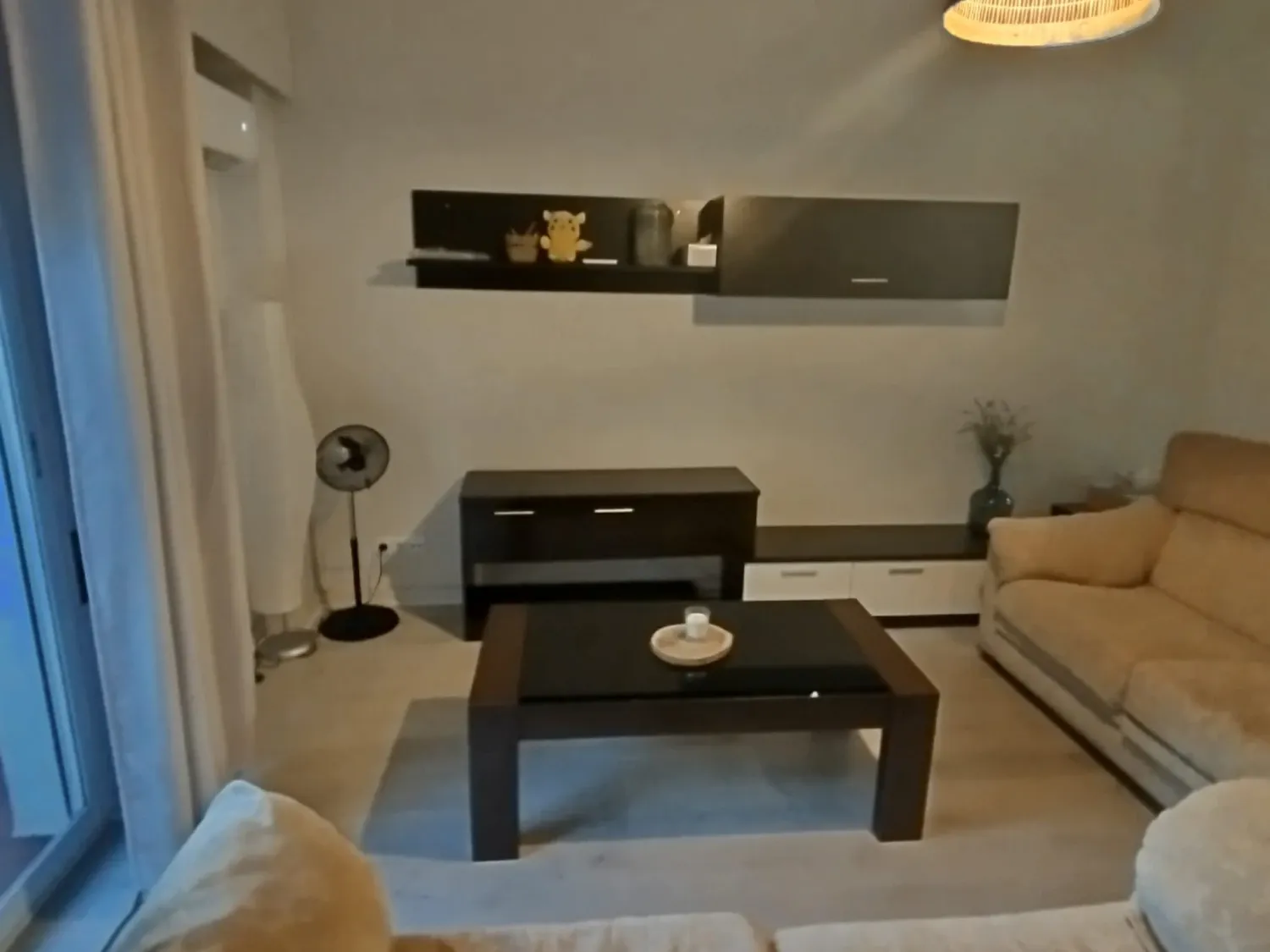 Sala d'estar de Pis de lloguer en  Murcia Capital amb Moblat, Rentadora i Balcó