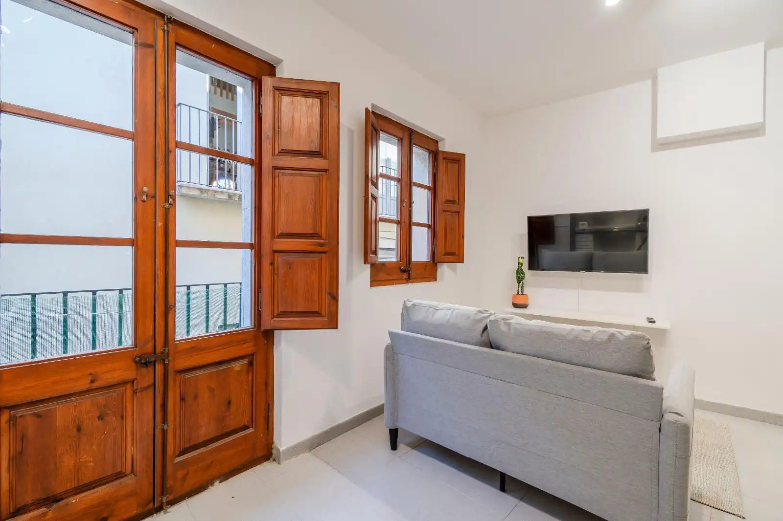 Wohnzimmer von Dachboden zur Miete in Girona