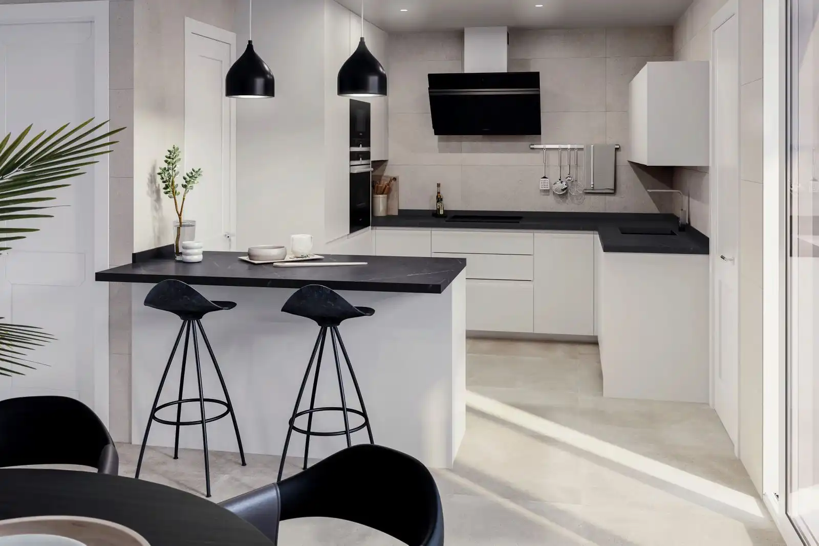 Cocina de Casa o chalet en venta en Marbella con Aire acondicionado, Calefacción y Jardín privado