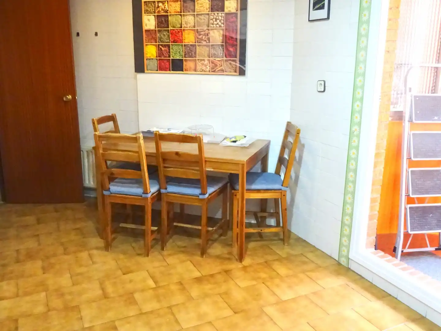 Dining room of Flat for rent in Tres Cantos  with Heating, Parquet flooring and Terrace