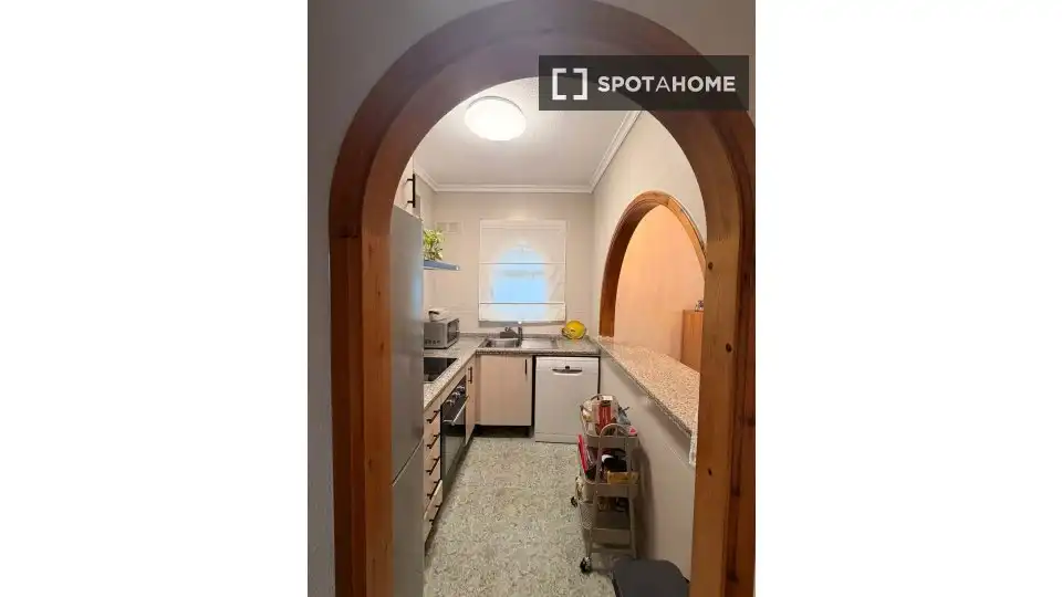 Cuina de Apartament per a compartir en Benitachell / El Poble Nou de Benitatxell amb Aire condicionat, Terrassa i Moblat