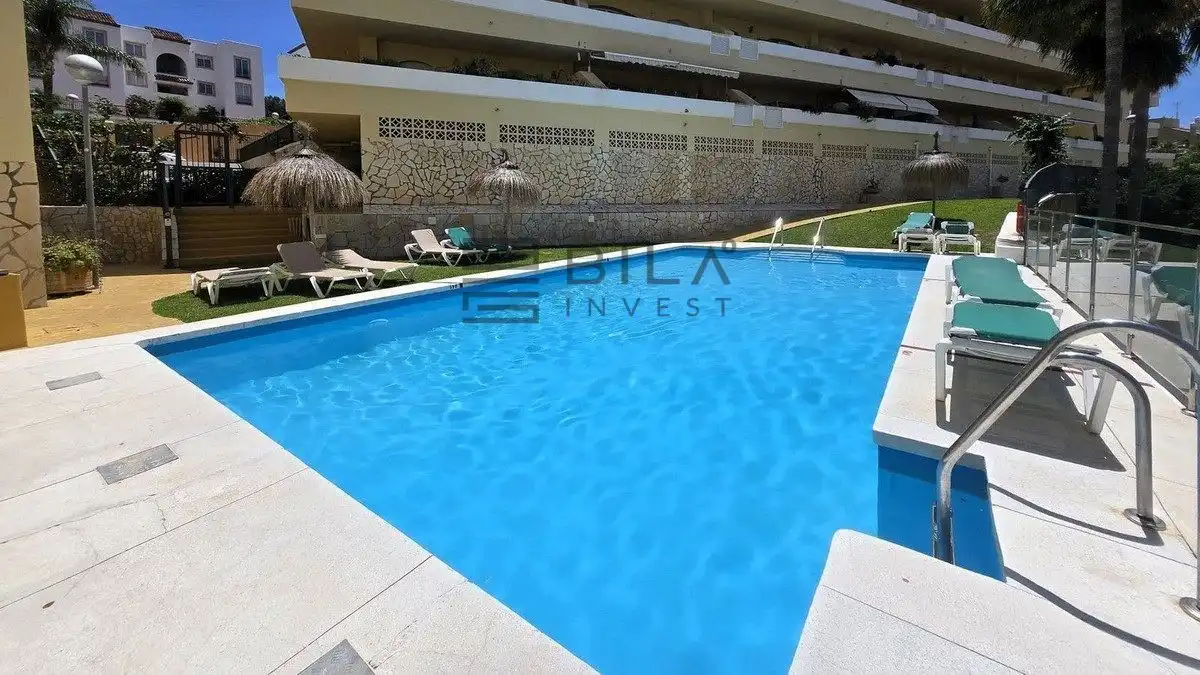Schwimmbecken von Wohnung zum Verkauf in Mijas mit Klimaanlage, Terrasse und Abstellraum
