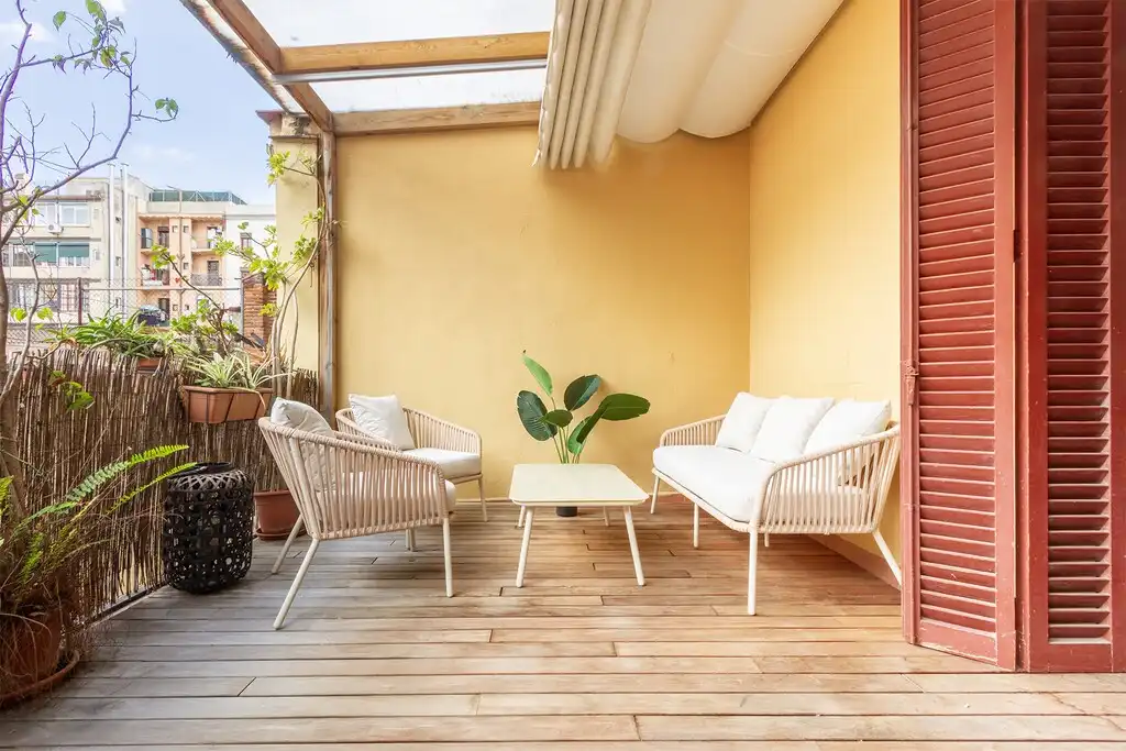 Terrace of Apartments for sale in Barcelona  with Air Conditioner, Heating and Parquet flooring