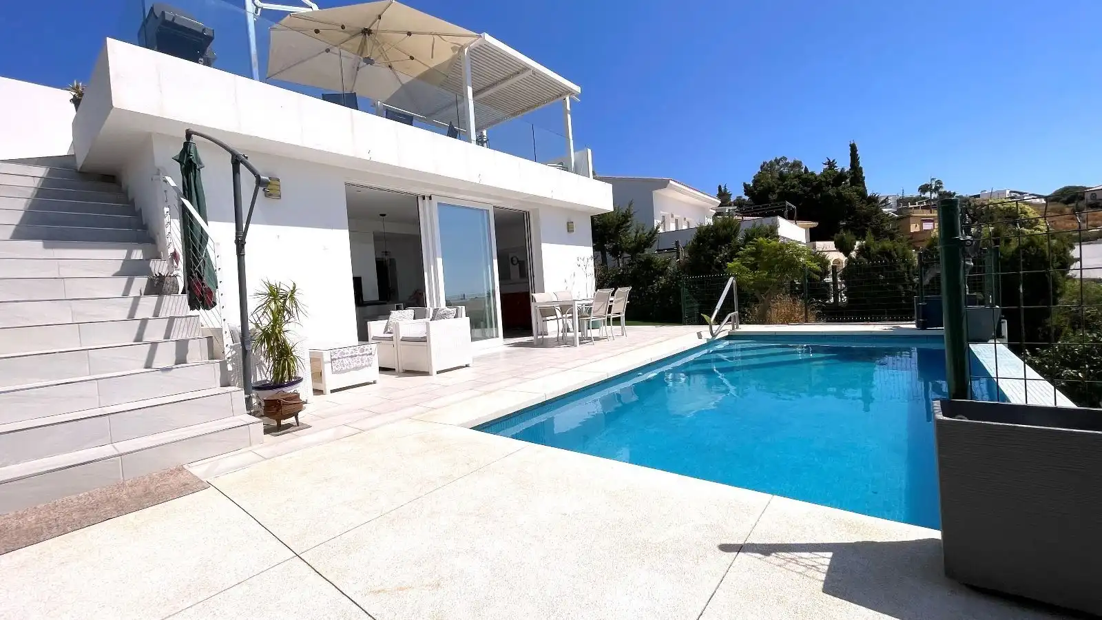 Piscina de Casa o chalet de alquiler en Estepona con Aire acondicionado, Terraza y Piscina