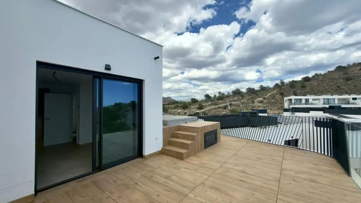 Terrassa de Dúplex en venda en Villajoyosa / La Vila Joiosa amb Aire condicionat i Jardí privat