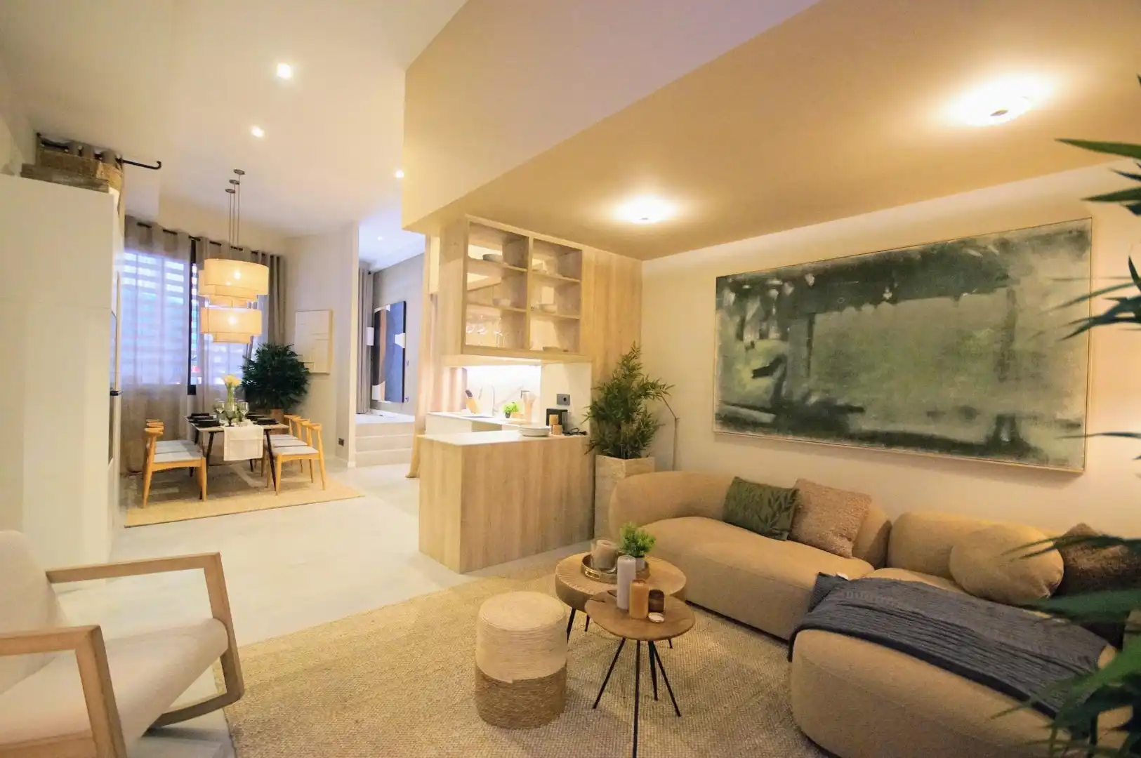 Sala de estar de Piso en venta en Barcelona con Aire acondicionado, Calefacción y Amueblado