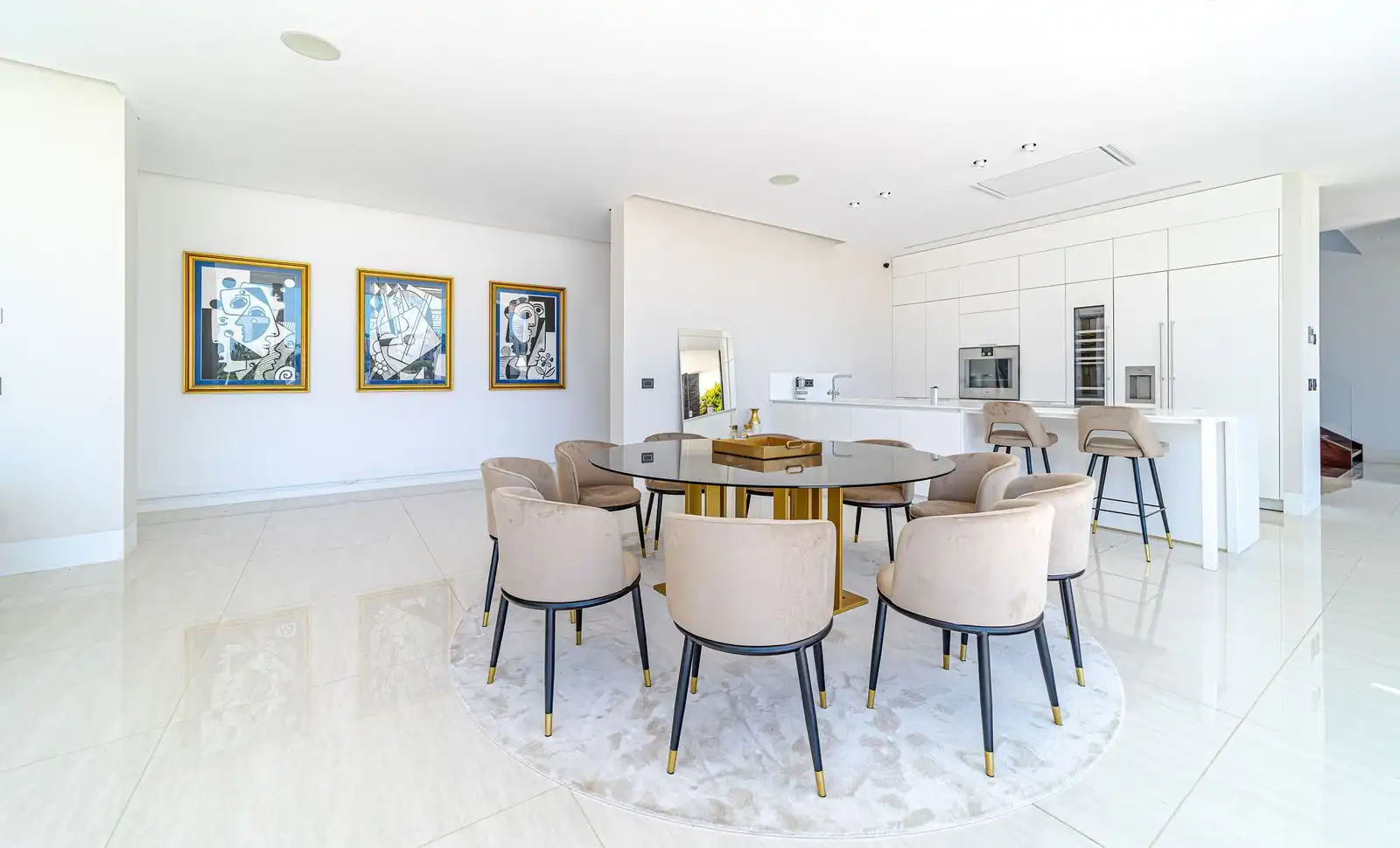 Esszimmer von Haus oder Chalet zur Miete in Marbella mit Klimaanlage, Privatgarten und Terrasse