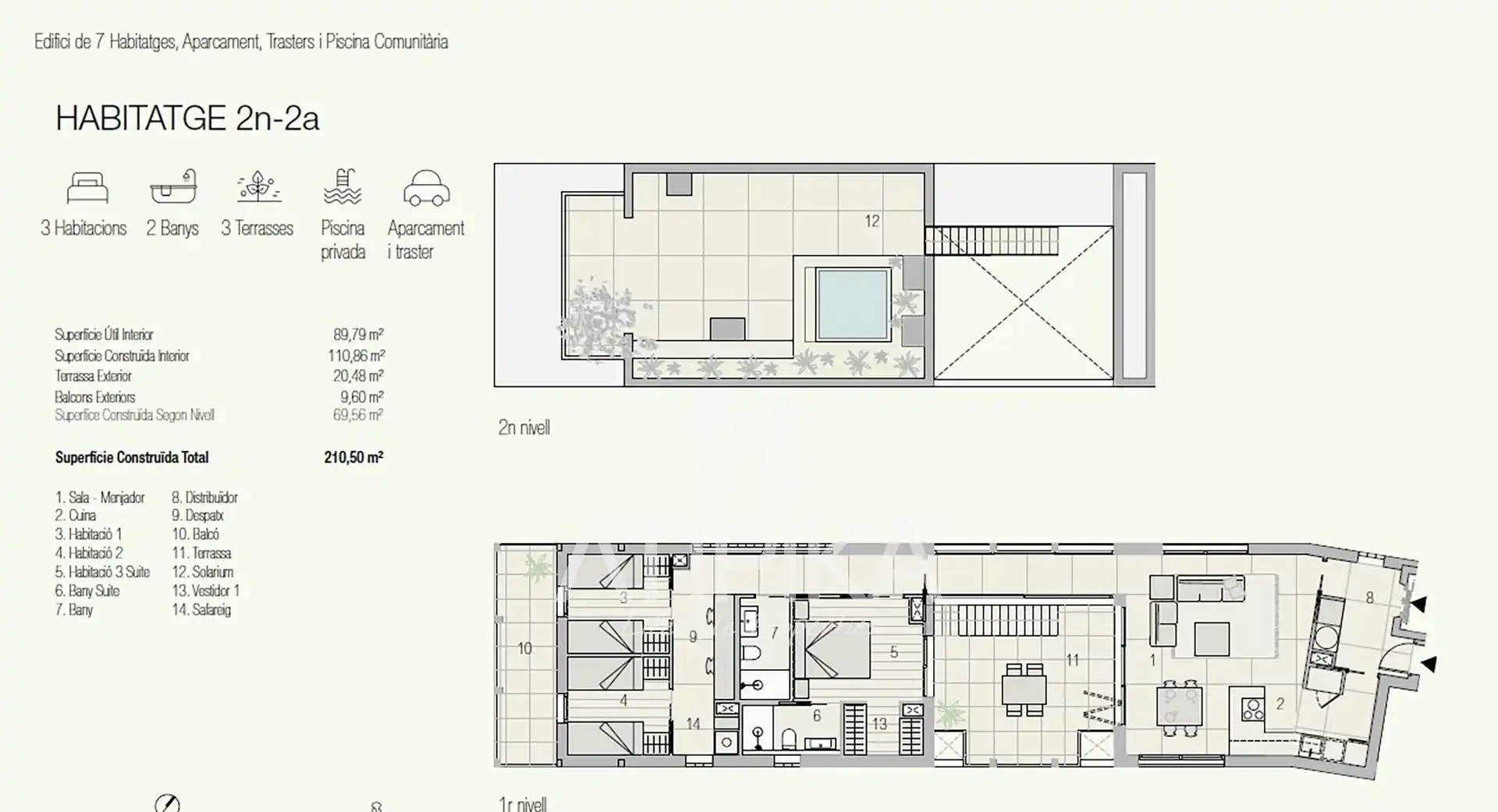 Ático con terraza en venta en Estape, imagen 16
