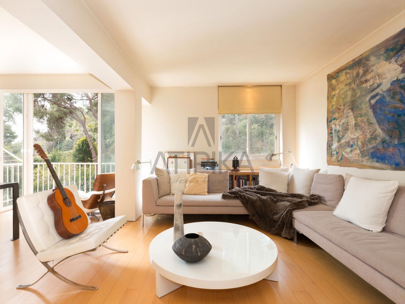 Living room of Flat to rent in  Barcelona Capital  with Heating, Parquet flooring and Furnished