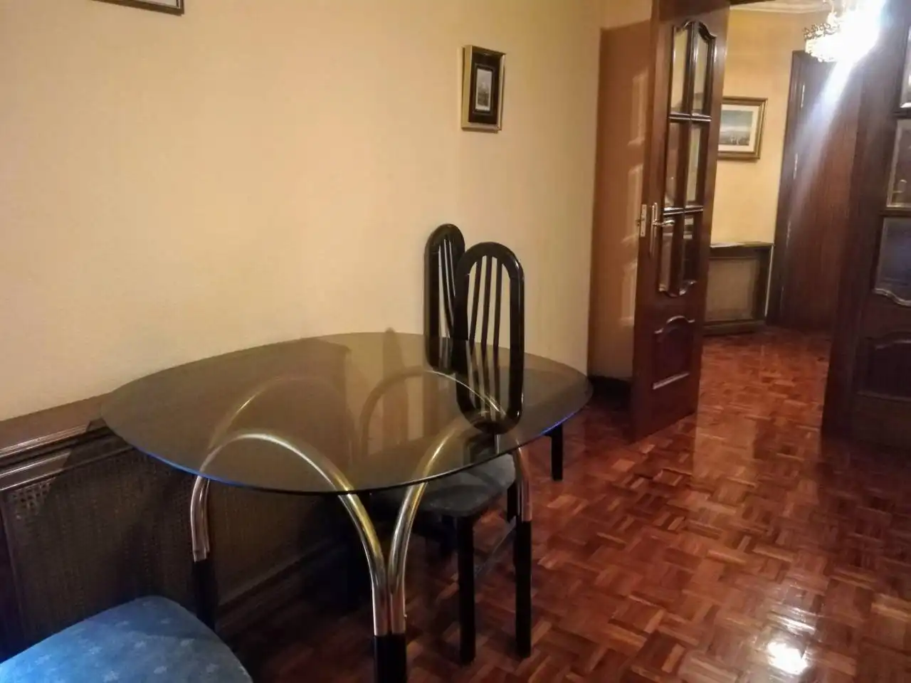 Dining room of Flat for rent in Burgos  with Heating, Parquet flooring and Furnished