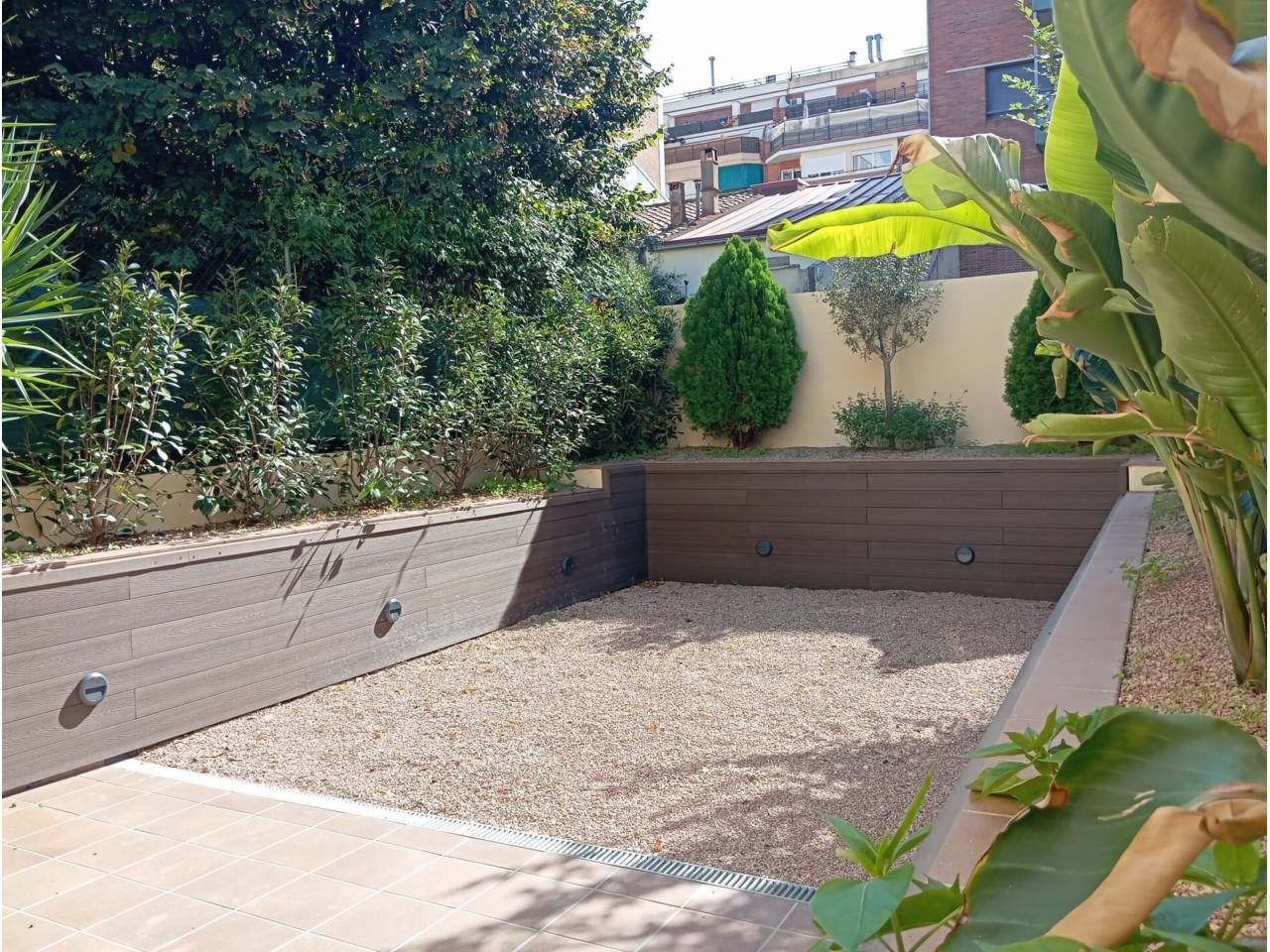 Garden of Flat for sale in Sant Cugat del Vallès  with Air Conditioner, Private garden and Parquet flooring