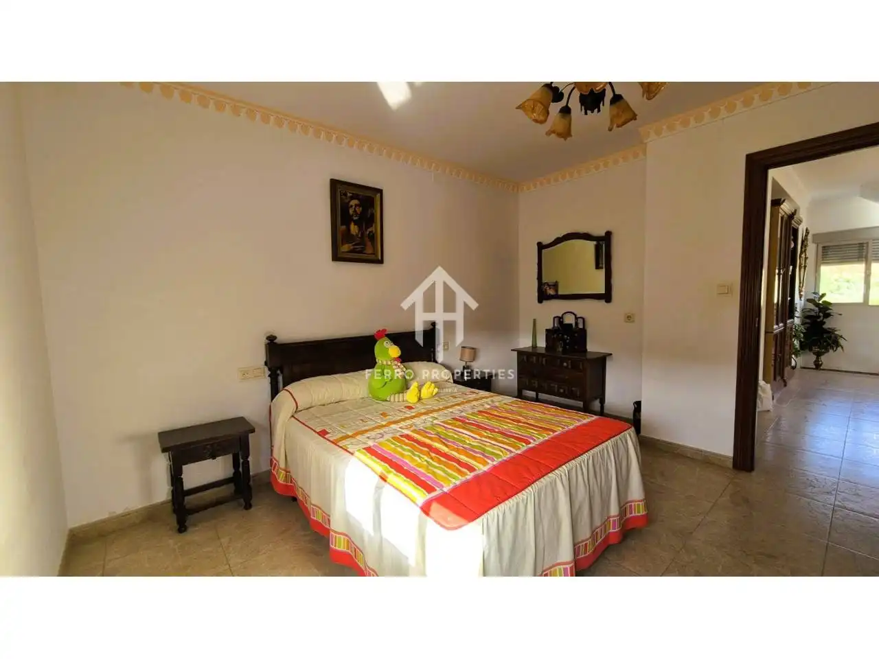 Dormitori de Casa o xalet en venda en Algarinejo amb Jardí privat, Terrassa i Moblat