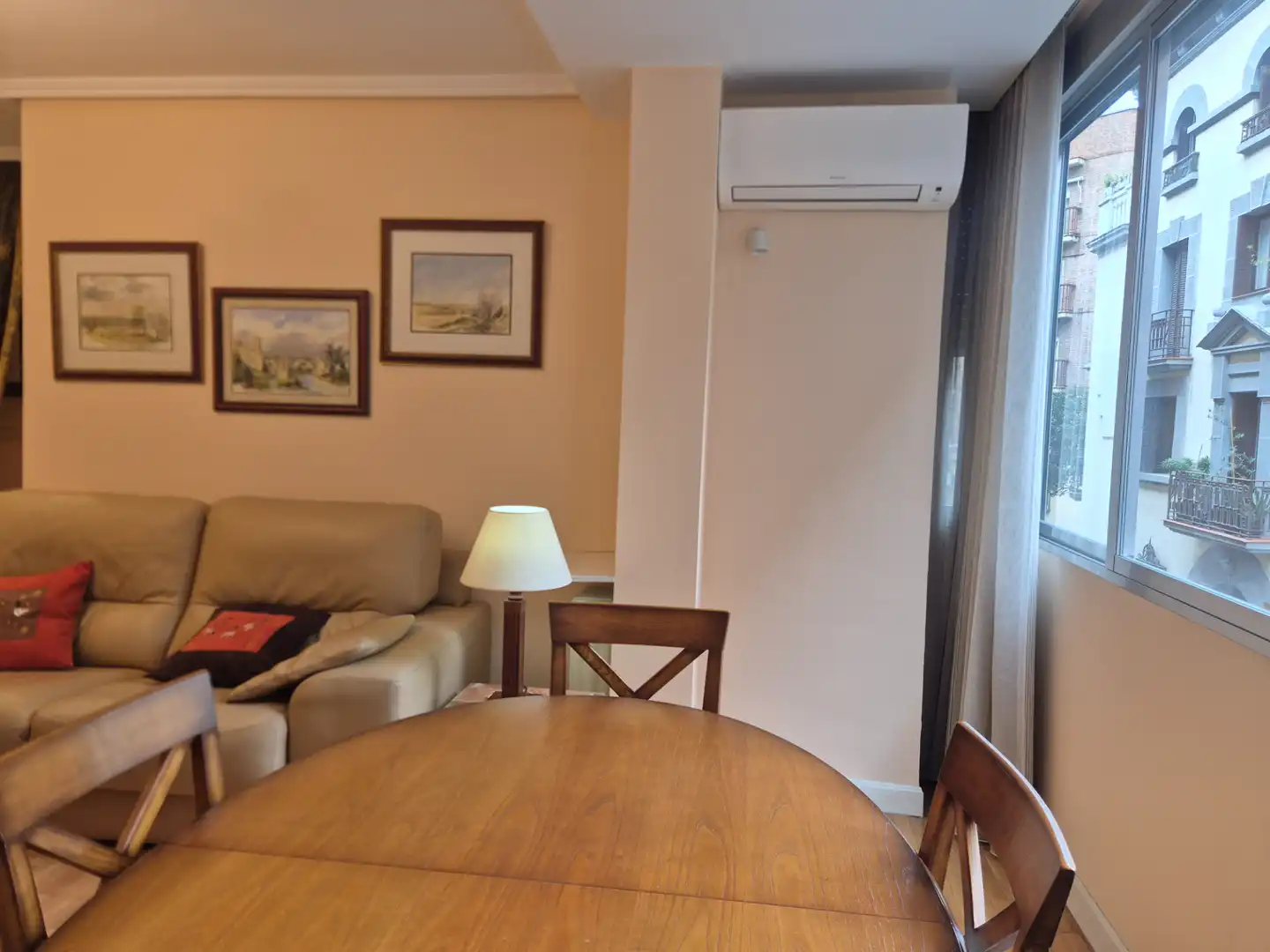 Wohnzimmer von Wohnung zur Miete in Madrid mit Klimaanlage, Heizung und Möbliert