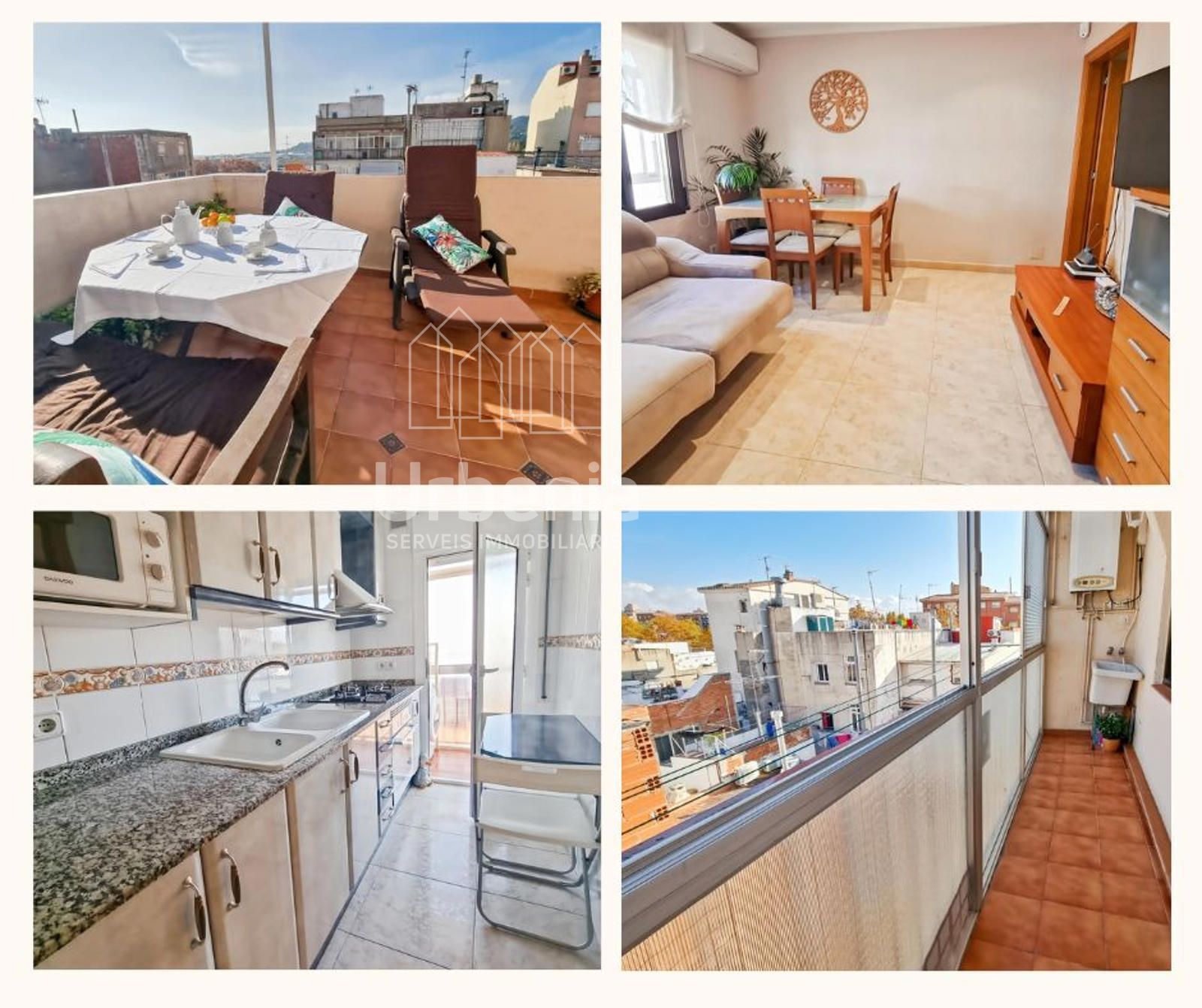 Exterior view of Attic for sale in Mataró  with Heating and Terrace