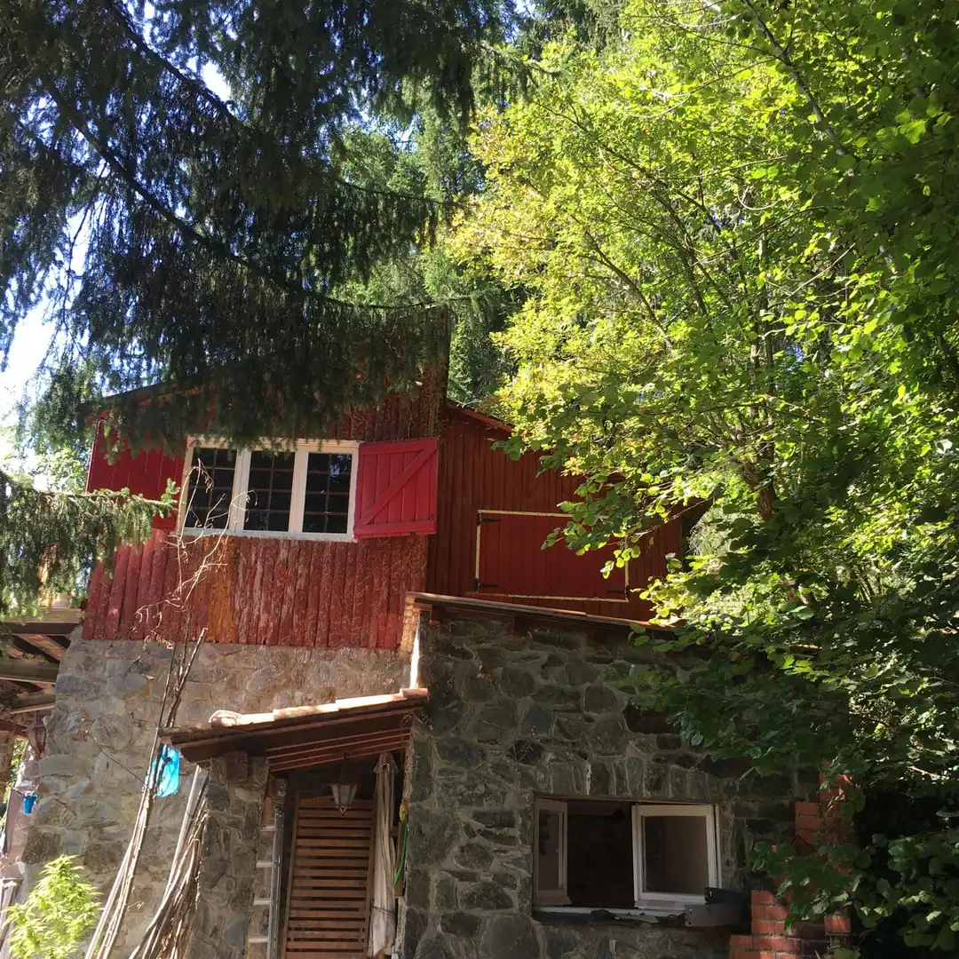 Vista exterior de Casa o xalet en venda en Molló amb Jardí privat, Terrassa i Piscina