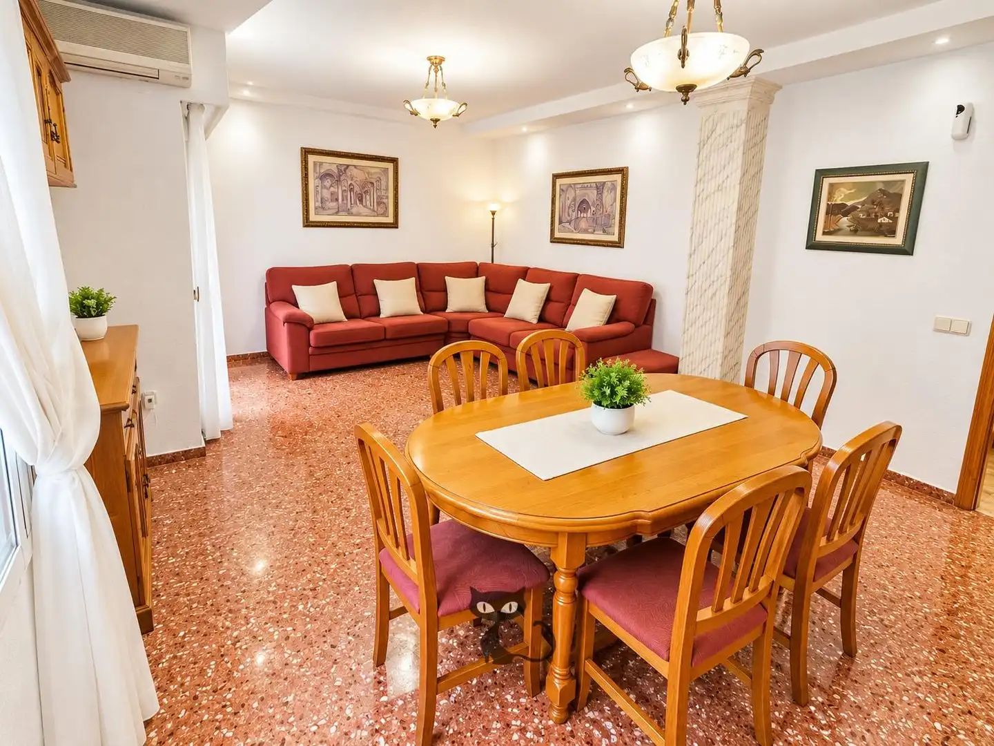 Sala d'estar de Pis en venda en Massanassa amb Aire condicionat, Traster i Moblat