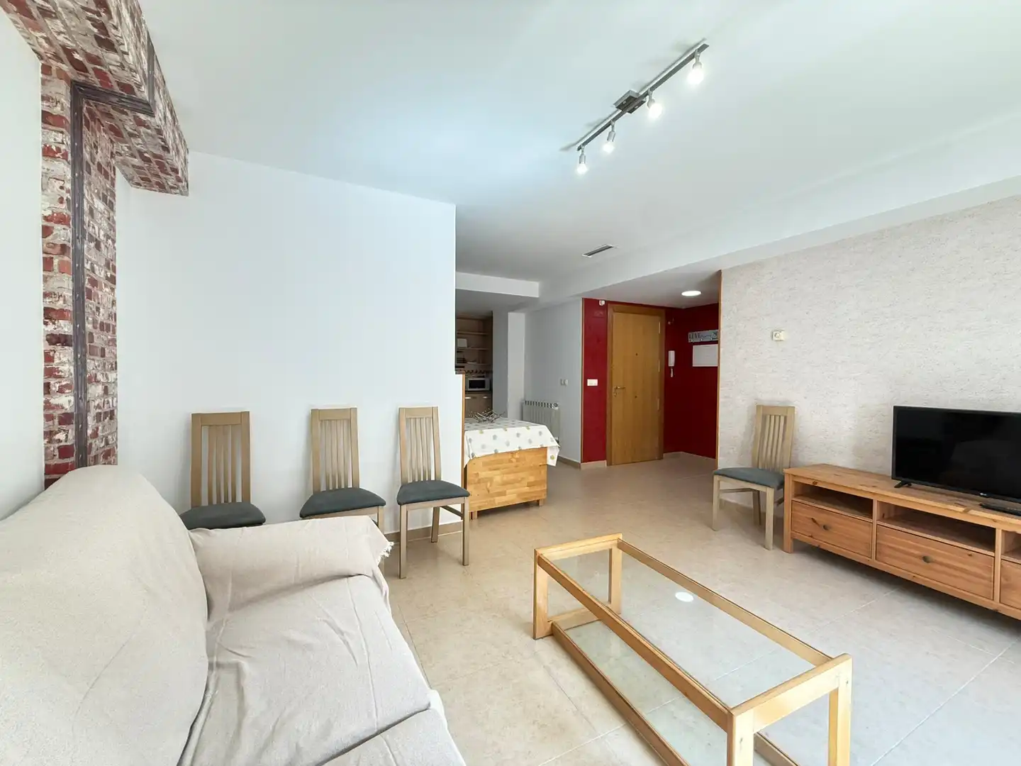 Living room of Duplexes for sale in Caspe  with Air Conditioner, Heating and Terrace