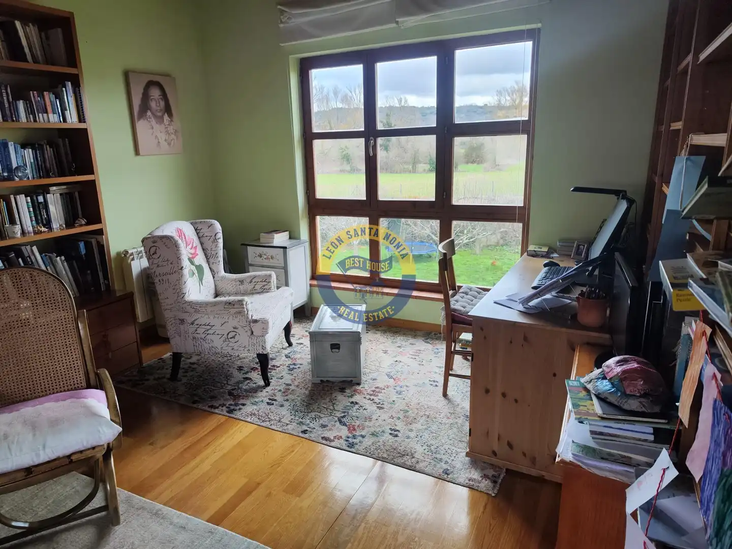 Living room of Houses for sale in Villaquilambre  with Heating, Private garden and Terrace