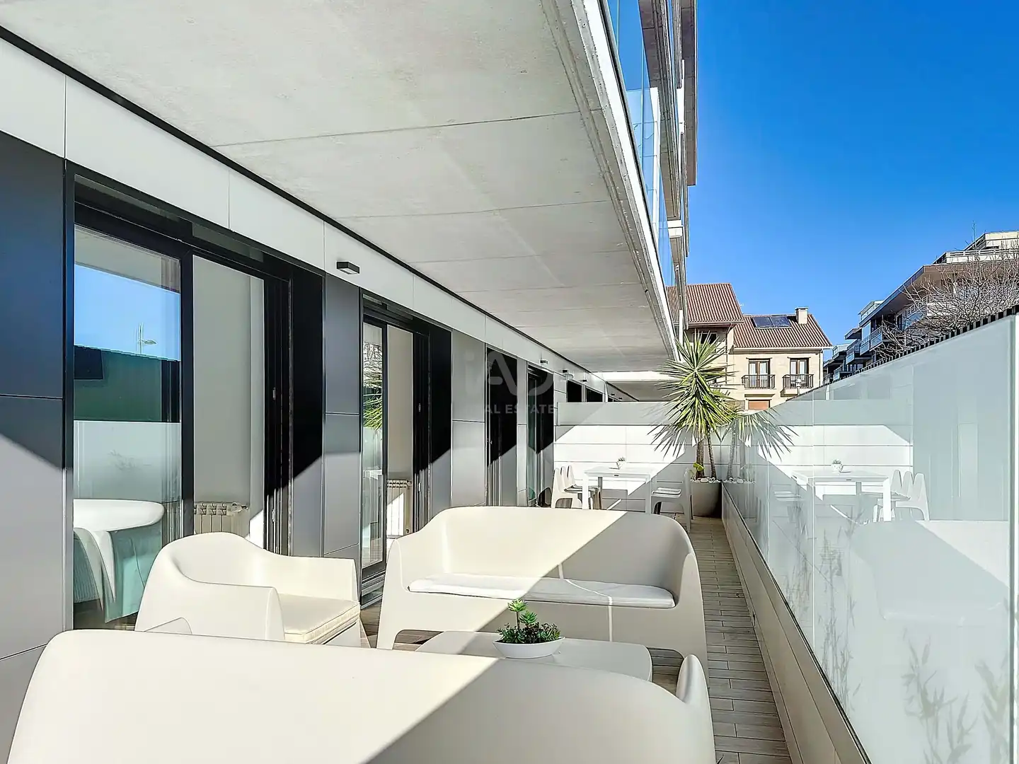 Terrasse von Wohnung zum Verkauf in Sanxenxo mit Heizung, Terrasse und Schwimmbad