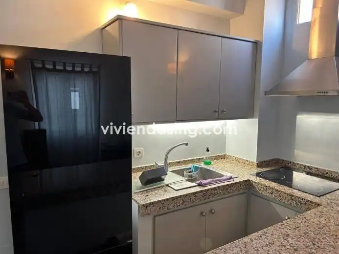 Cocina de Piso de alquiler en Puerto de la Cruz con Parquet, Amueblado y Lavadora