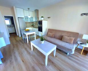 Sala d'estar de Apartament de lloguer en Mogán amb Aire condicionat, Terrassa i Balcó