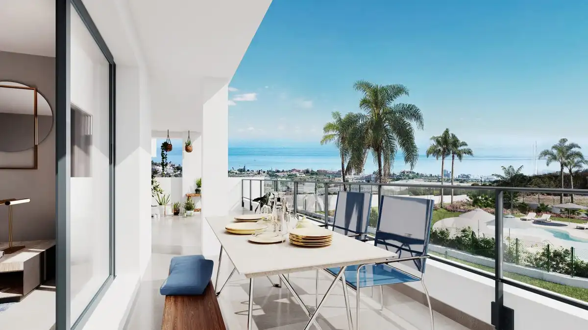 Terraza de Ático en venta en Estepona con Aire acondicionado, Jardín privado y Trastero