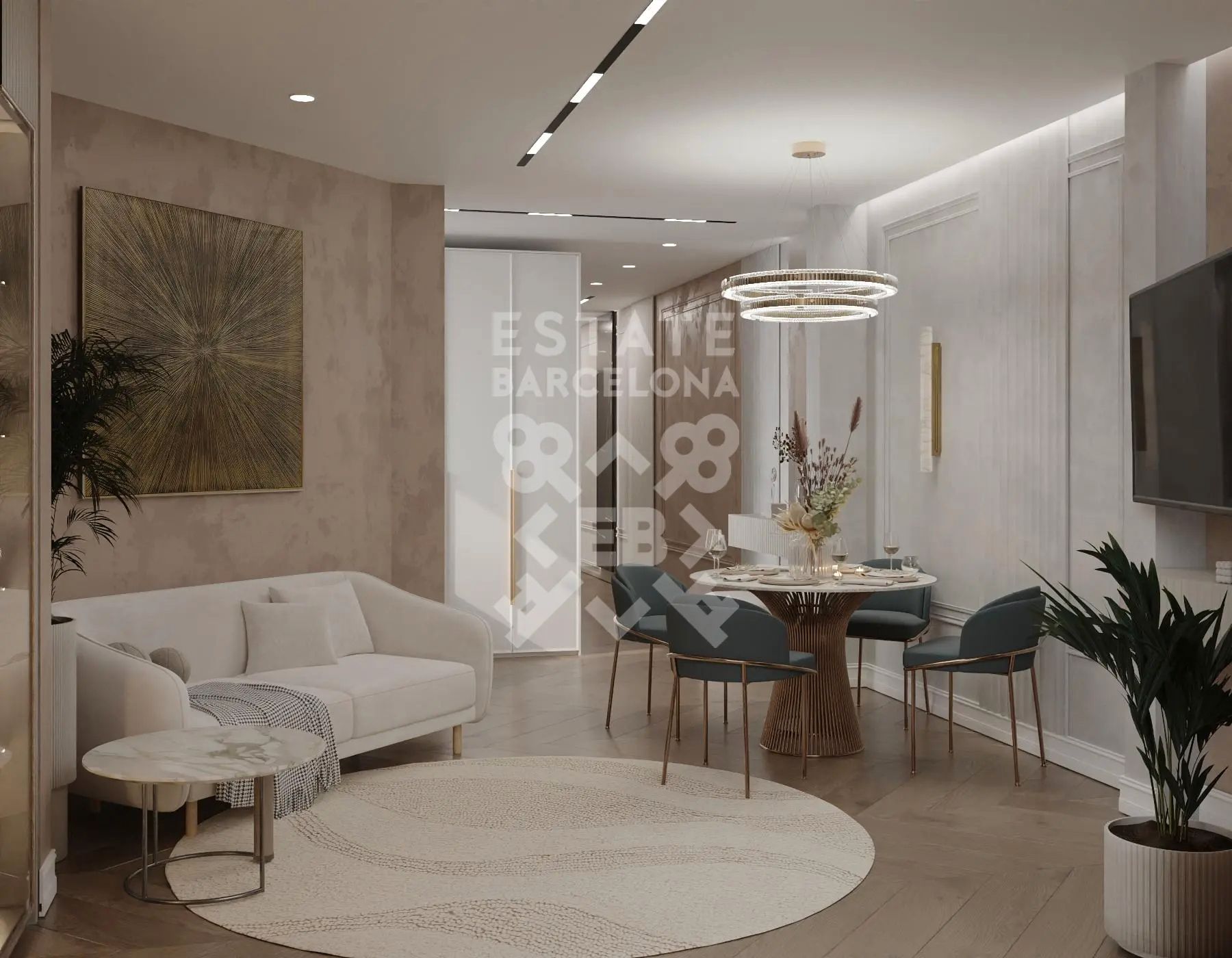 Living room of Attic for sale in  Barcelona Capital  with Terrace