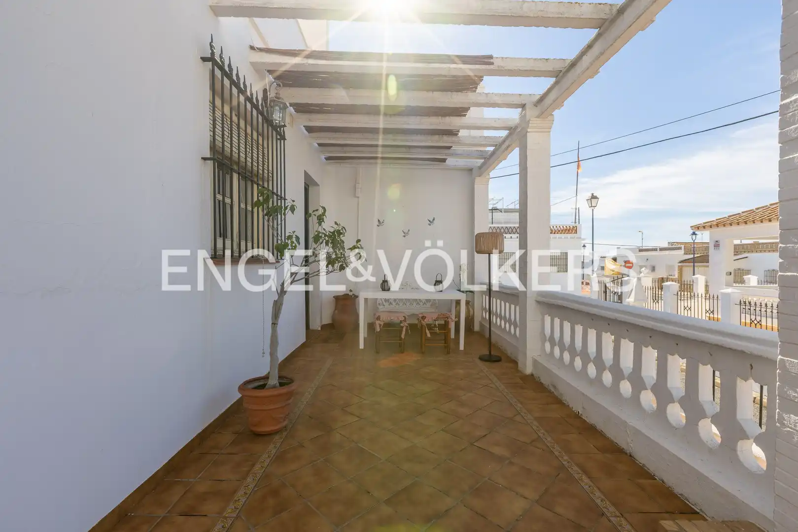 Terraza de Finca rústica en venta en La Antilla con Aire acondicionado, Calefacción y Jardín privado