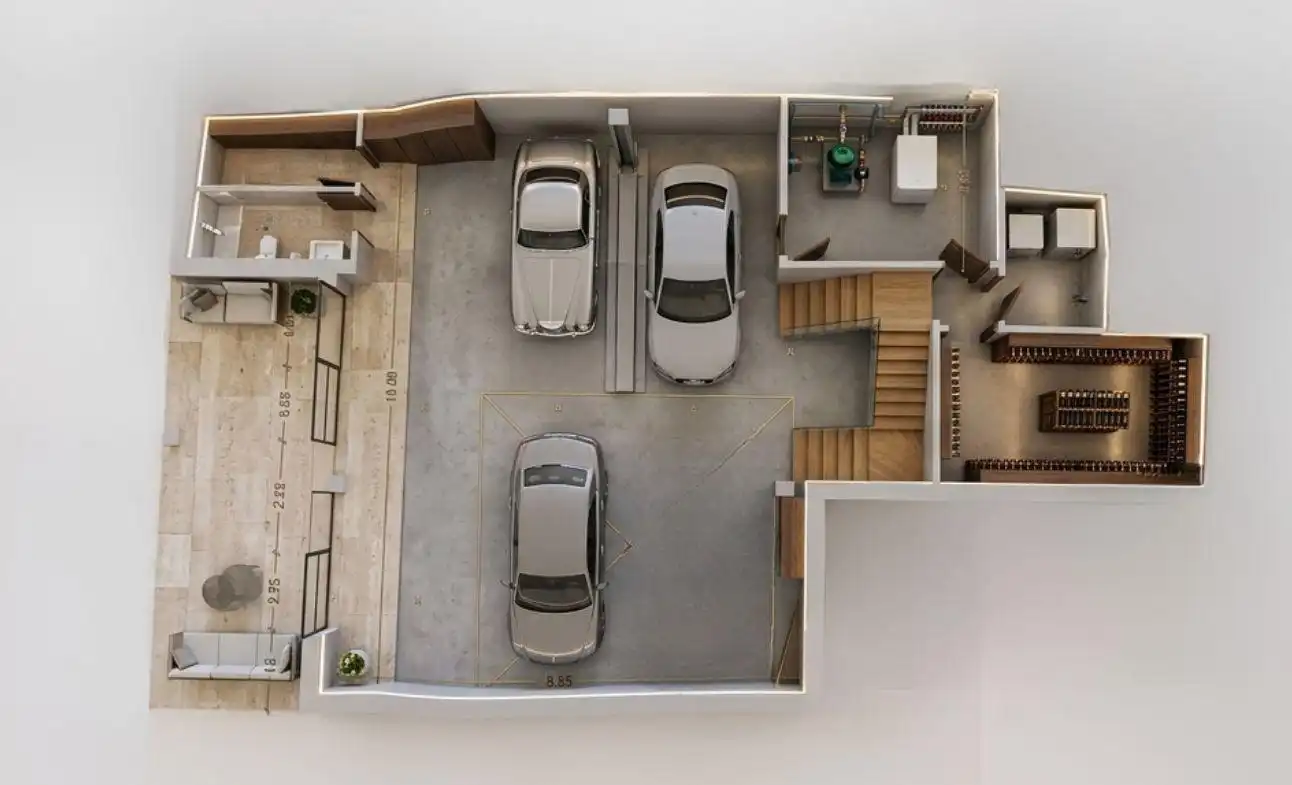 Parking of Houses for sale in Sabadell  with Air Conditioner, Heating and Terrace