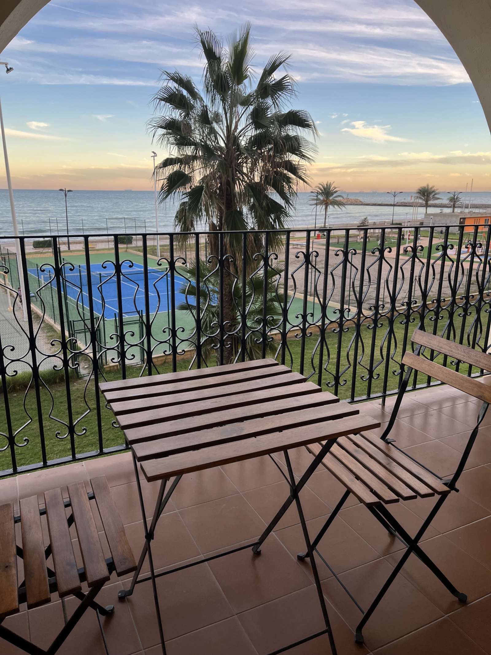 Terrasse von Wohnungen zur untervermieten in Alboraya mit Klimaanlage, Terrasse und Möbliert