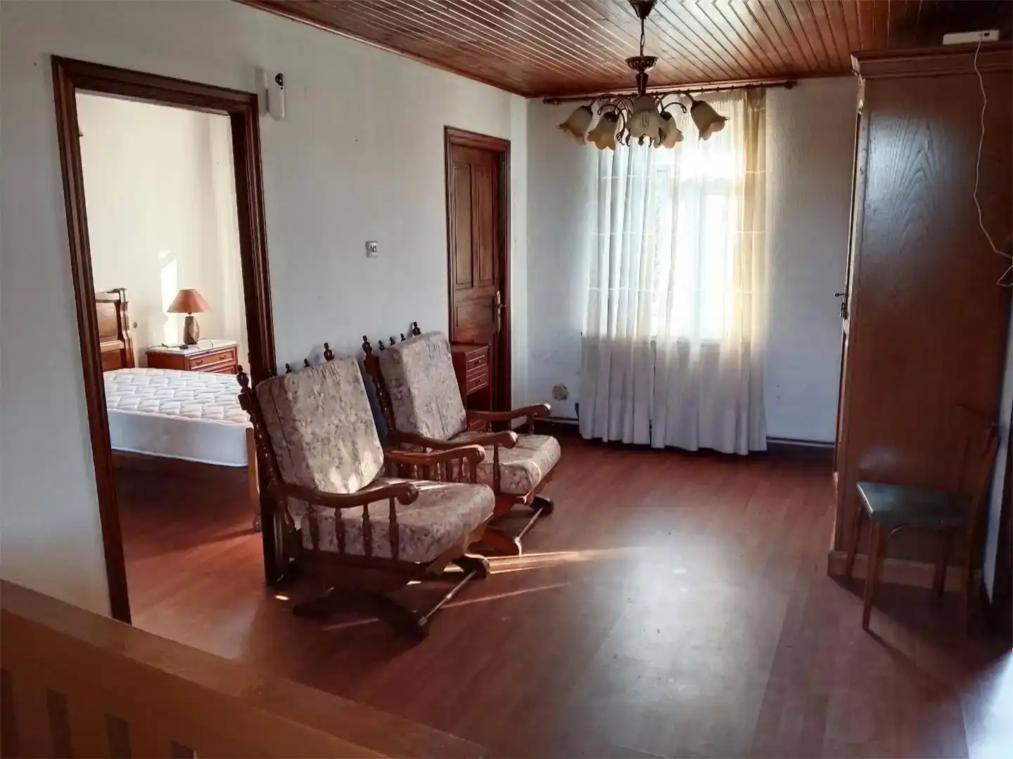 Sala de estar de Piso en venta en Curtis con Jardín privado, Parquet y Trastero