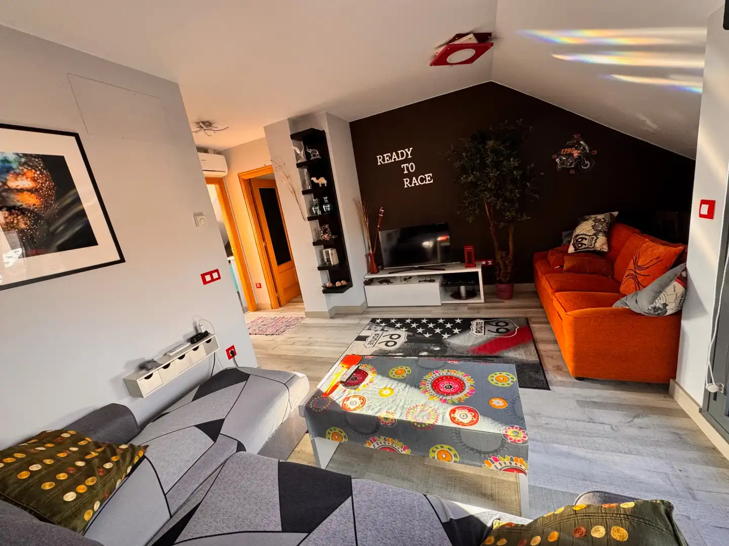 Sala de estar de Apartamento en venta en Sabiñánigo con Calefacción, Terraza y Trastero