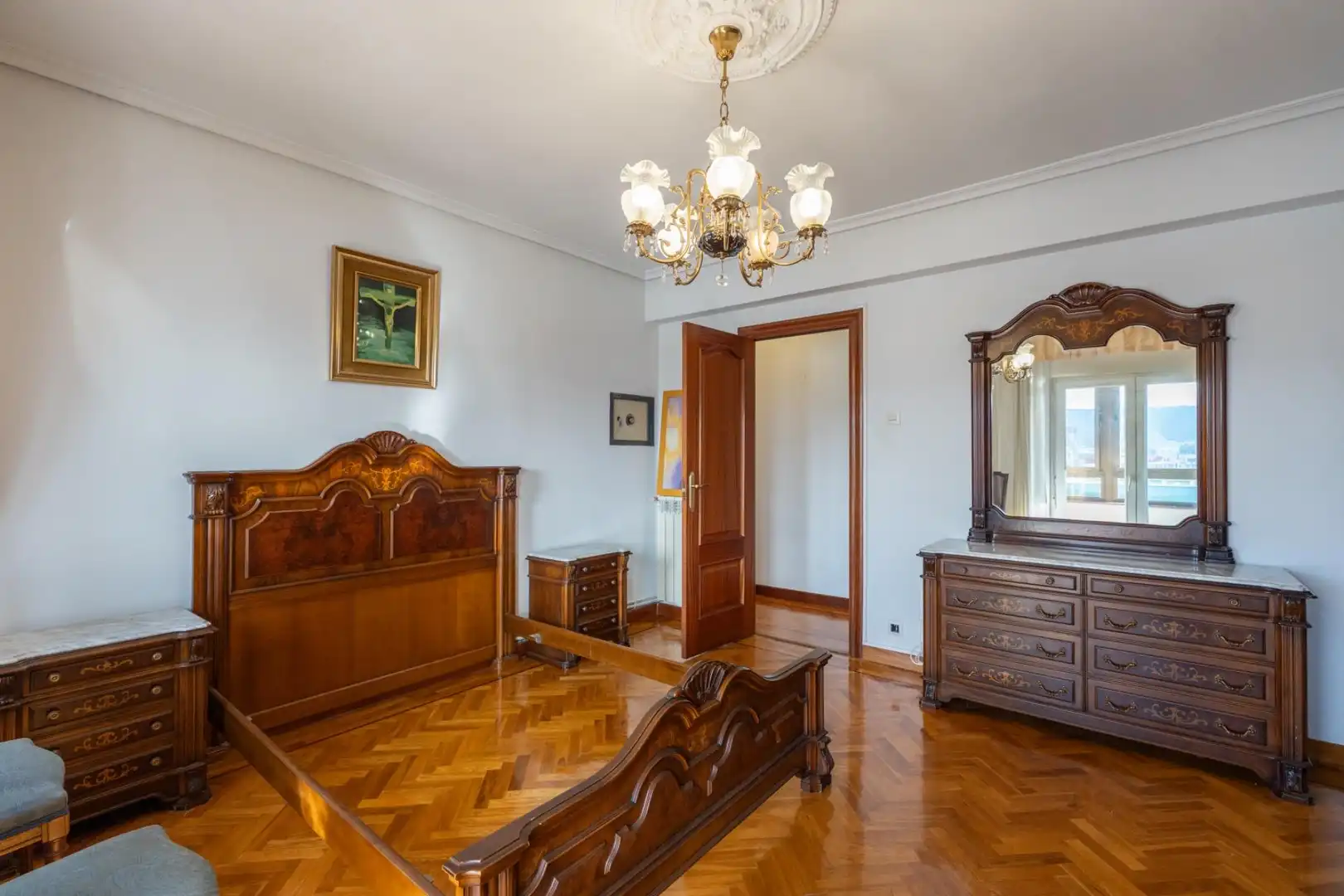 Schlafzimmer von Wohnung zum Verkauf in Santander mit Heizung, Parkett und Terrasse