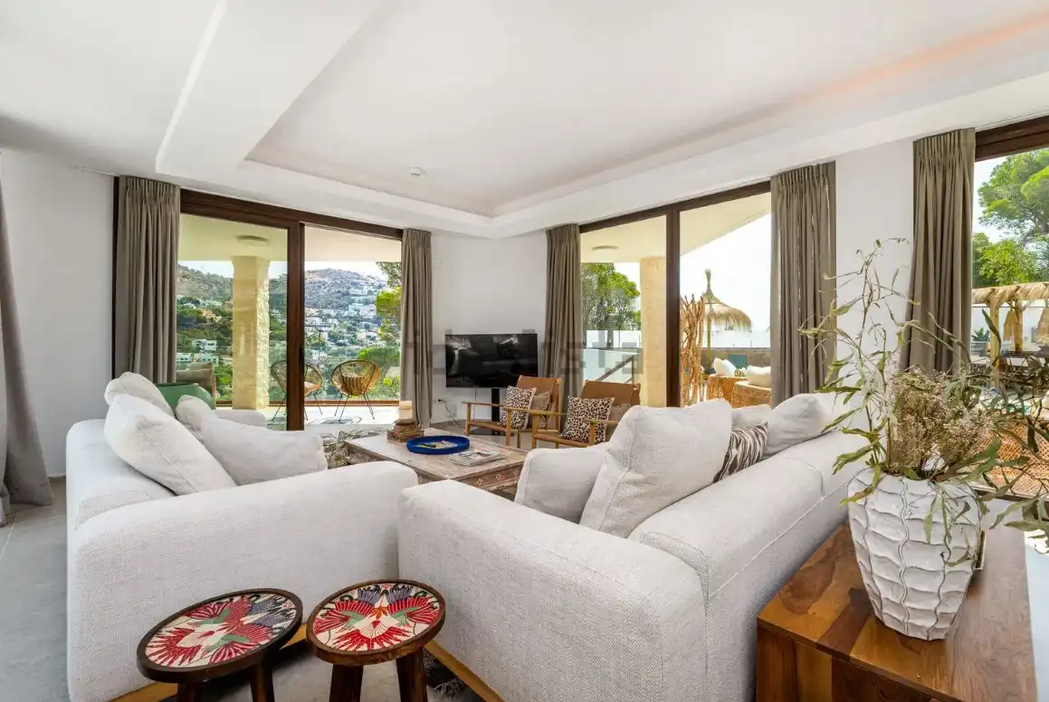 Sala de estar de Casa o chalet en venta en Altea con Aire acondicionado, Calefacción y Jardín privado