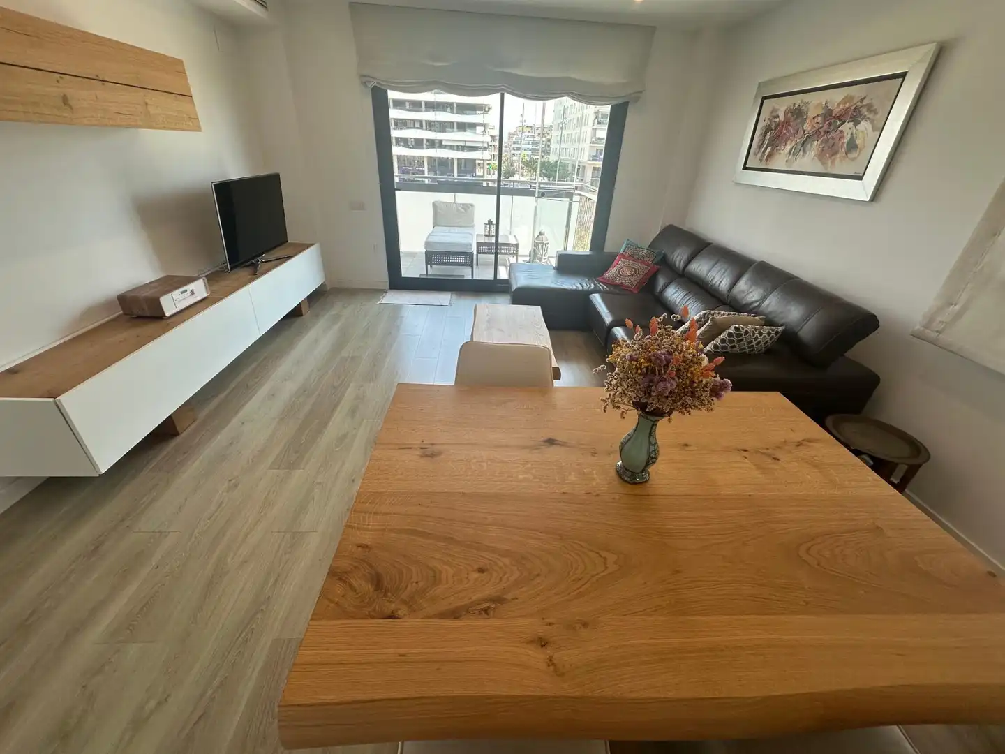 Sala de estar de Piso de alquiler en Badalona con Calefacción, Parquet y Trastero