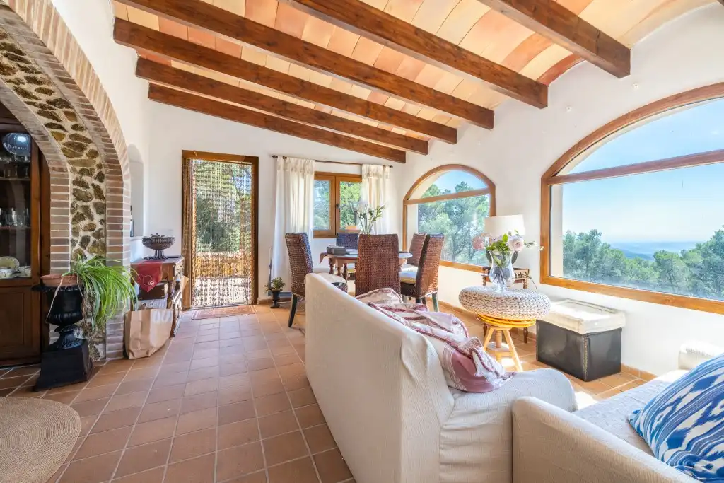 Wohnzimmer von Haus oder Chalet zum Verkauf in Puigpunyent mit Privatgarten, Terrasse und Schwimmbad