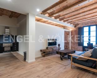 Sala d'estar de Apartament de lloguer en  Barcelona Capital amb Aire condicionat, Calefacció i Terrassa