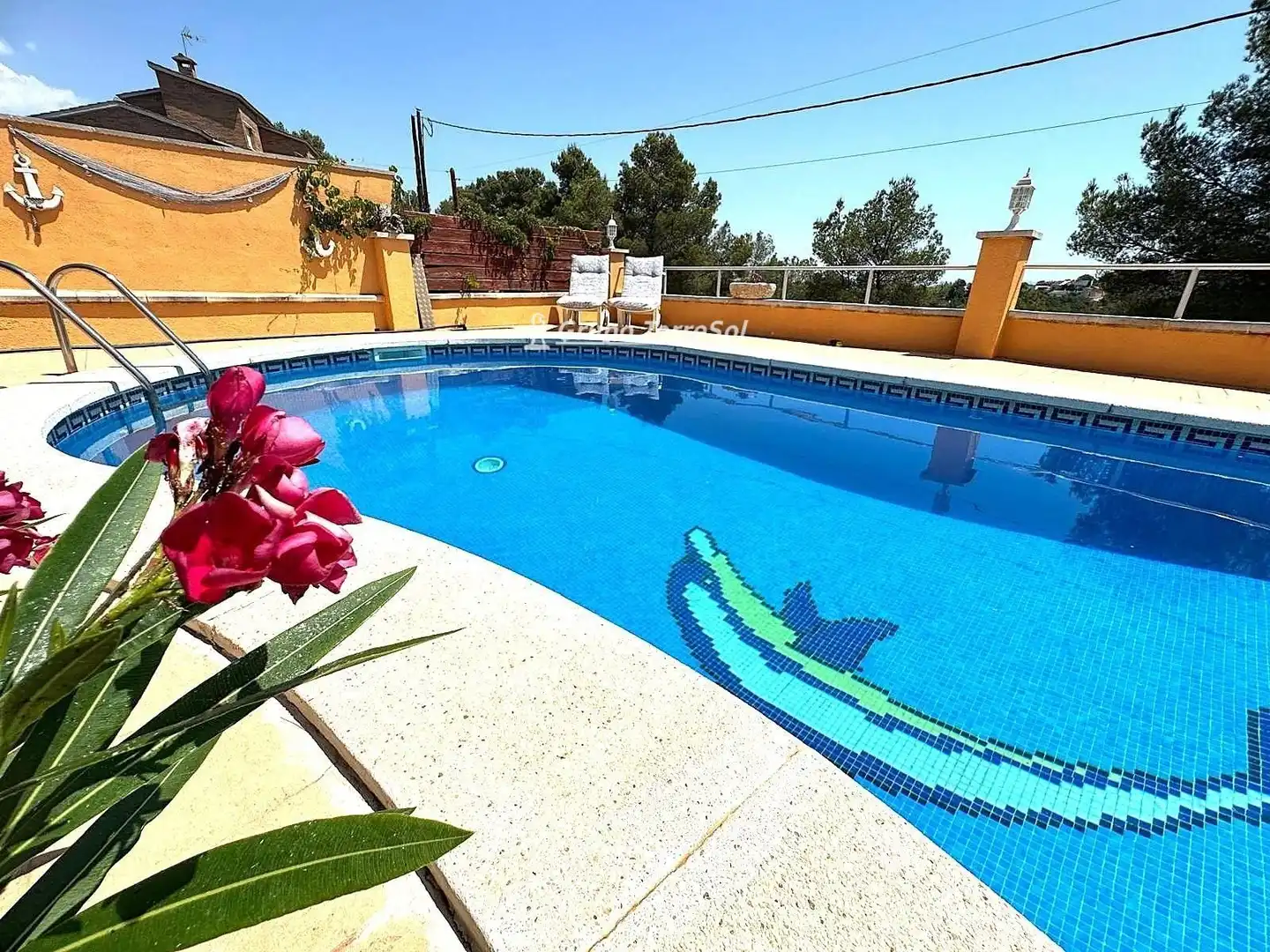 Swimming pool of Houses for sale in La Bisbal del Penedès  with Air Conditioner, Heating and Terrace