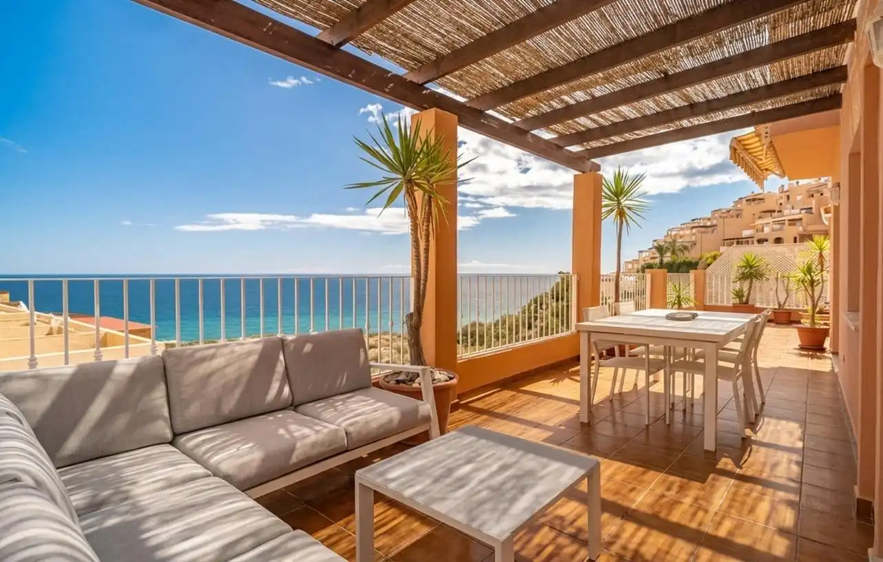 Terrace of Flat for sale in Mojácar  with Air Conditioner, Terrace and Furnished