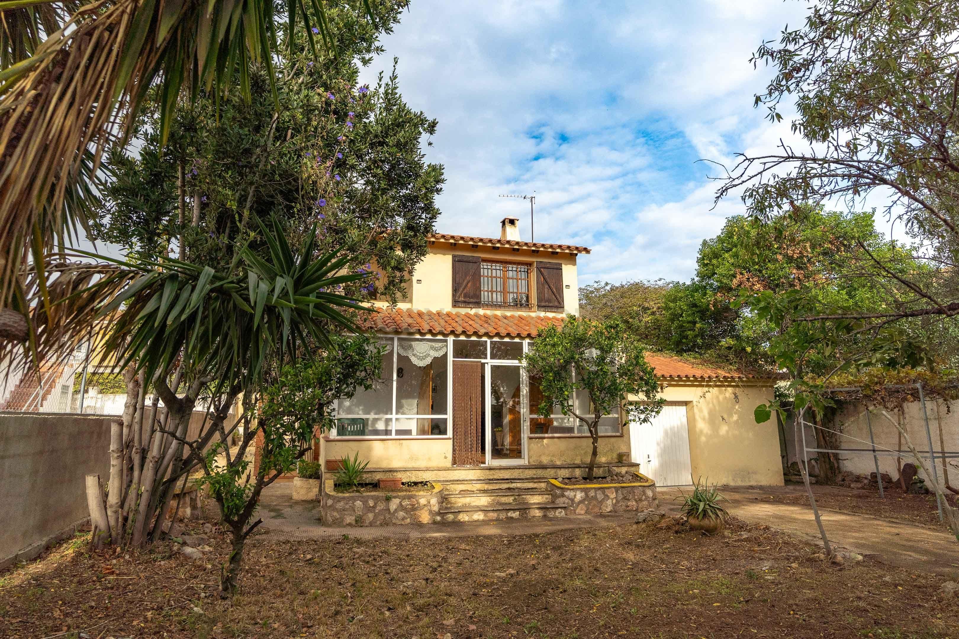 Vista exterior de Casa o chalet en venta en Santa Oliva con Jardín privado, Piscina y Alarma