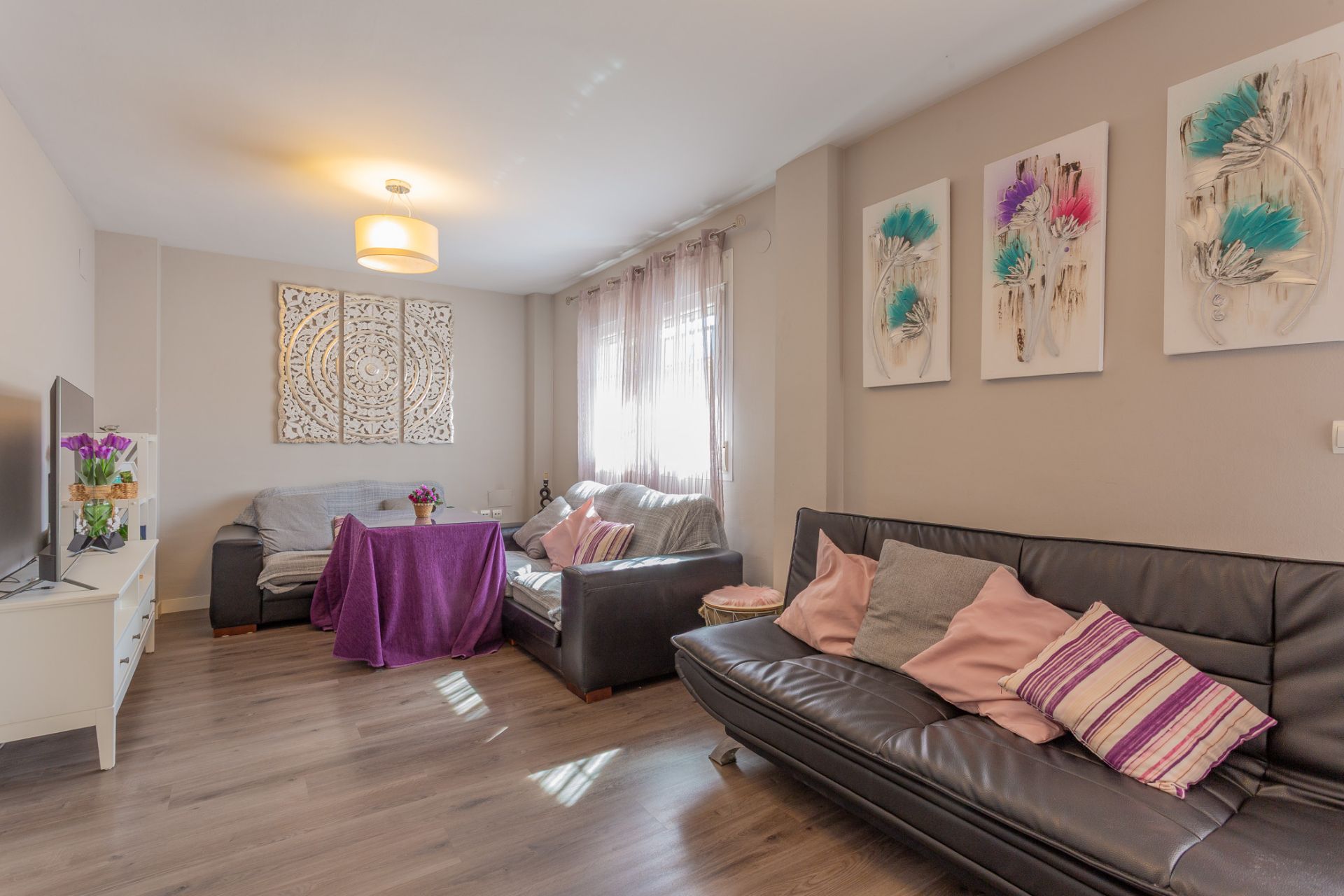 Living room of Single-family semi-detached for sale in Pulianas  with Air Conditioner, Heating and Private garden