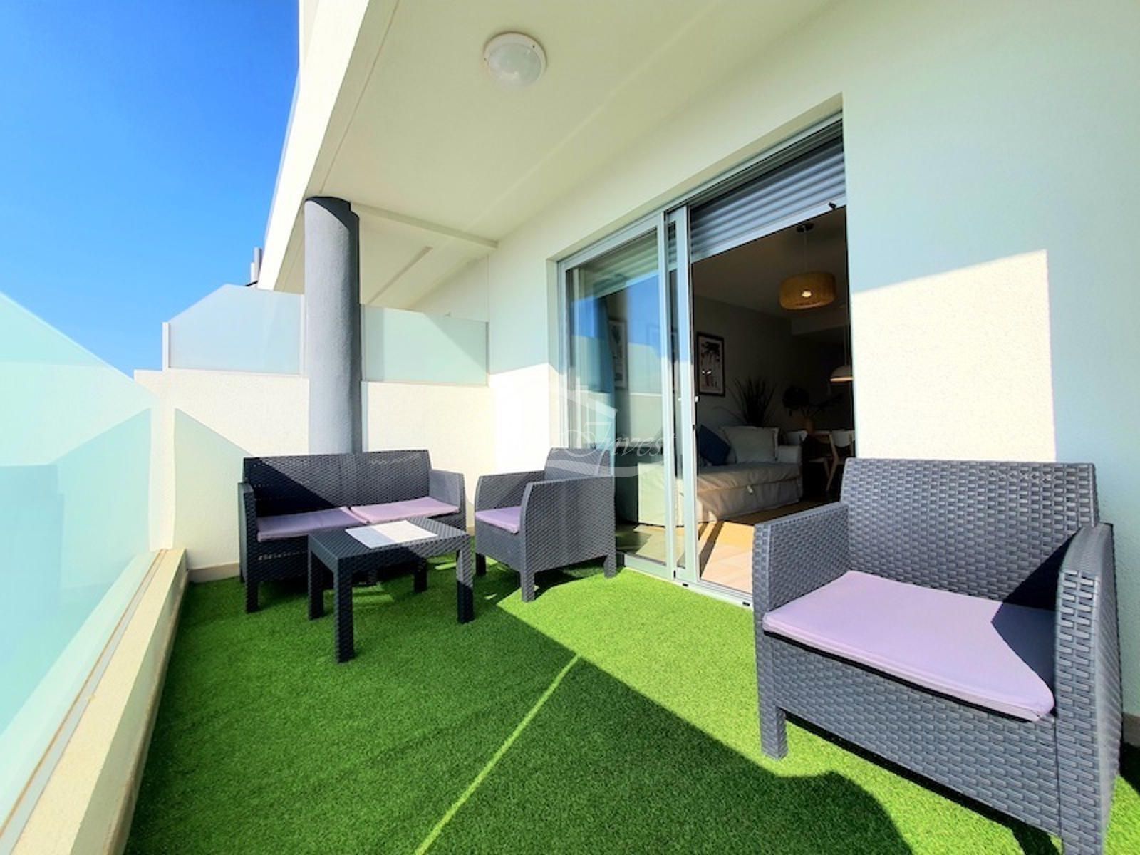 Terrace of Flat to rent in Granadilla de Abona  with Parquet flooring, Terrace and Swimming Pool