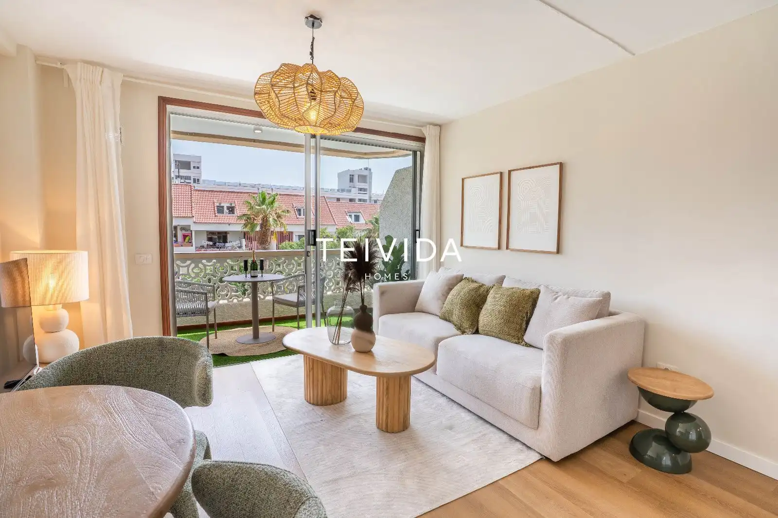 Living room of Flat for rent in Arona  with Swimming Pool, Furnished and Community pool