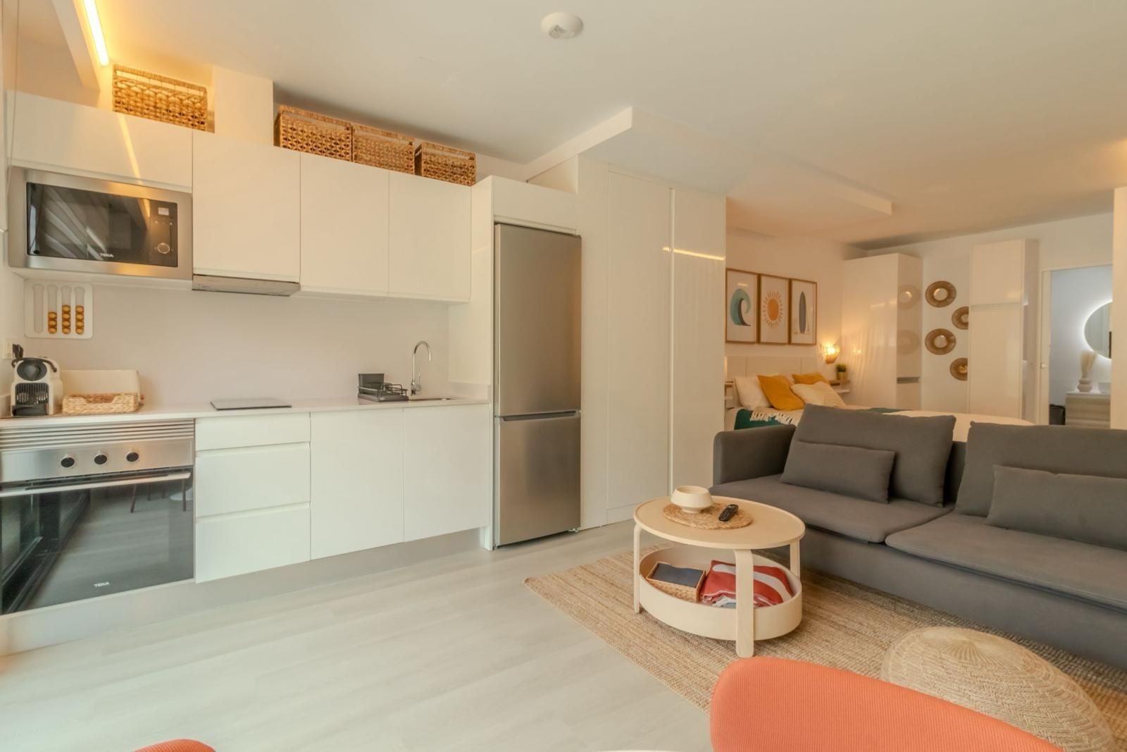 Sala d'estar de Apartament de lloguer en Mogán amb Aire condicionat