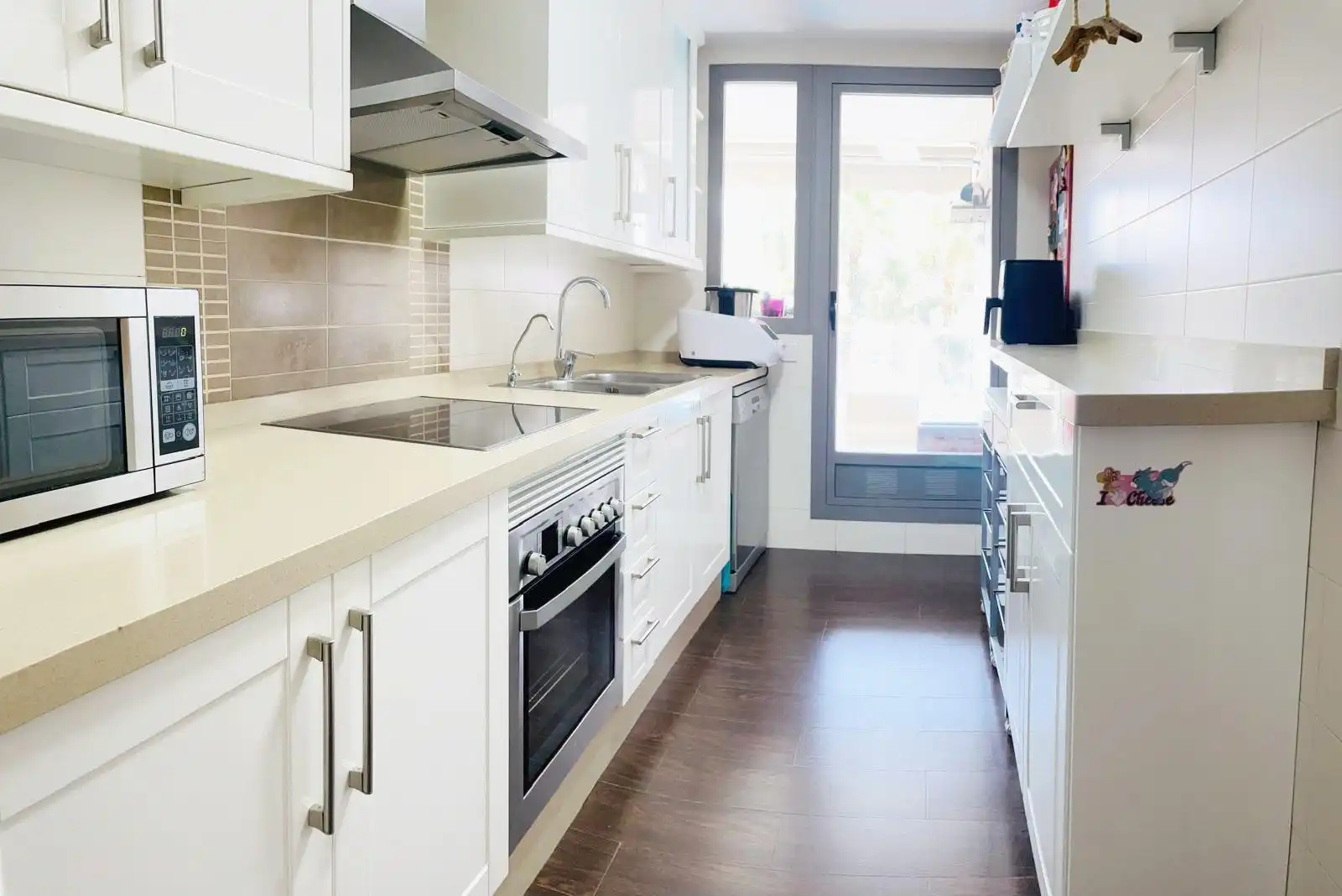 Cocina de Apartamento de alquiler en Dénia con Aire acondicionado, Calefacción y Jardín privado
